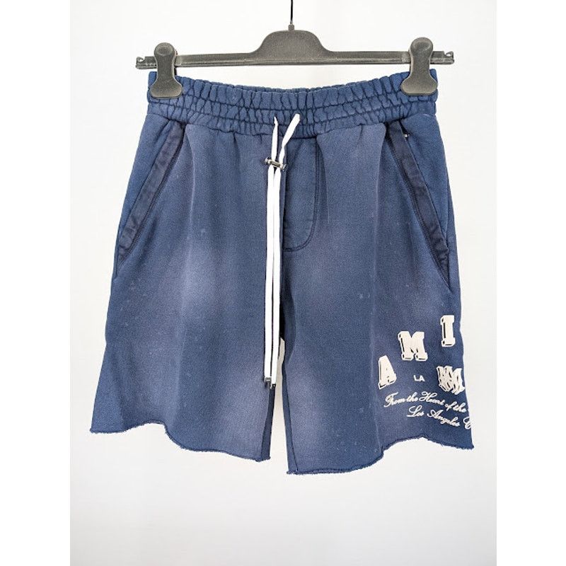 Amiri o1rshd1 Vintage Collegiate Shorts in Blue Size US 30 / EU 46 - 1 Thumbnail