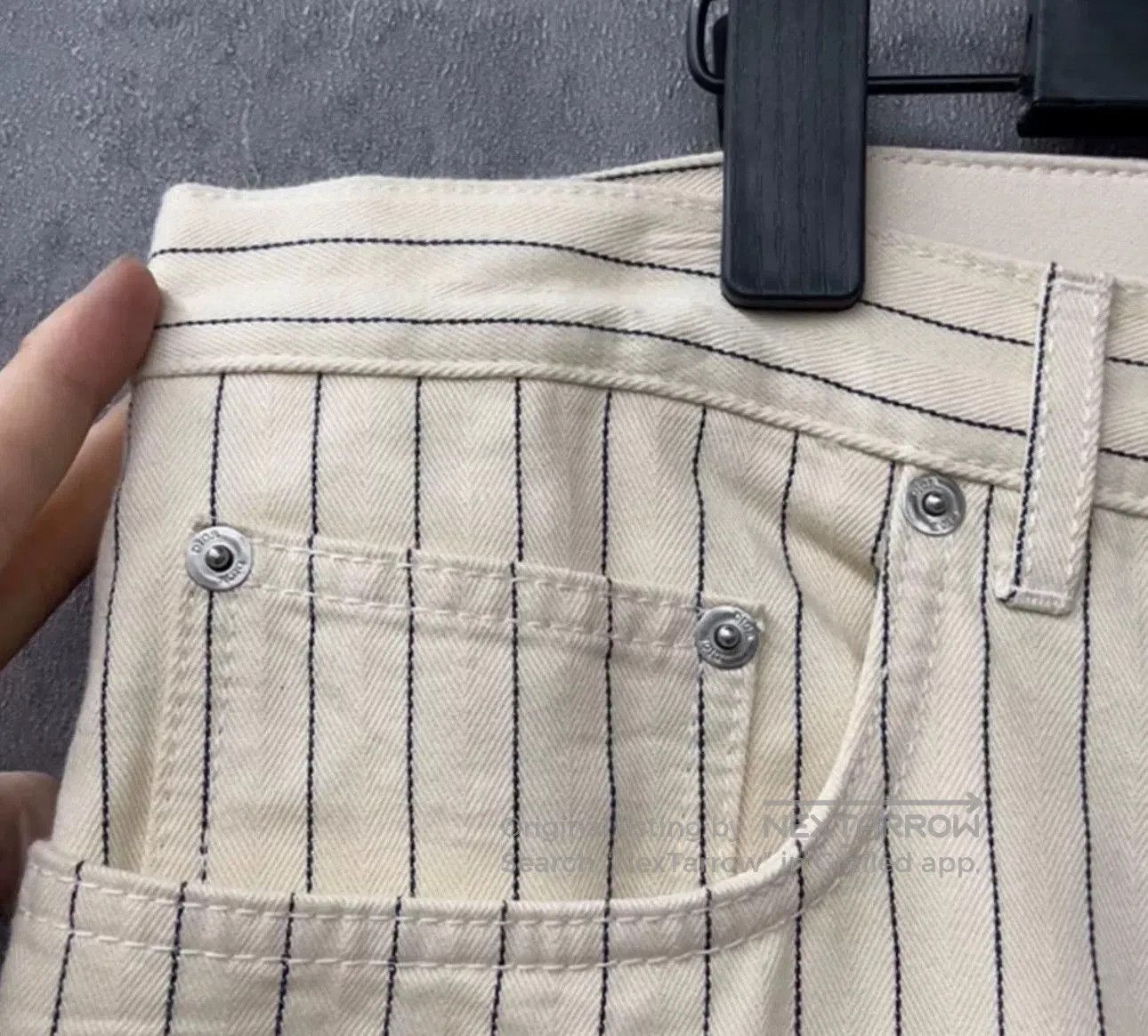 Dior Dior Striped Logo Jeans. Size US 34 / EU 50 - 4 Thumbnail