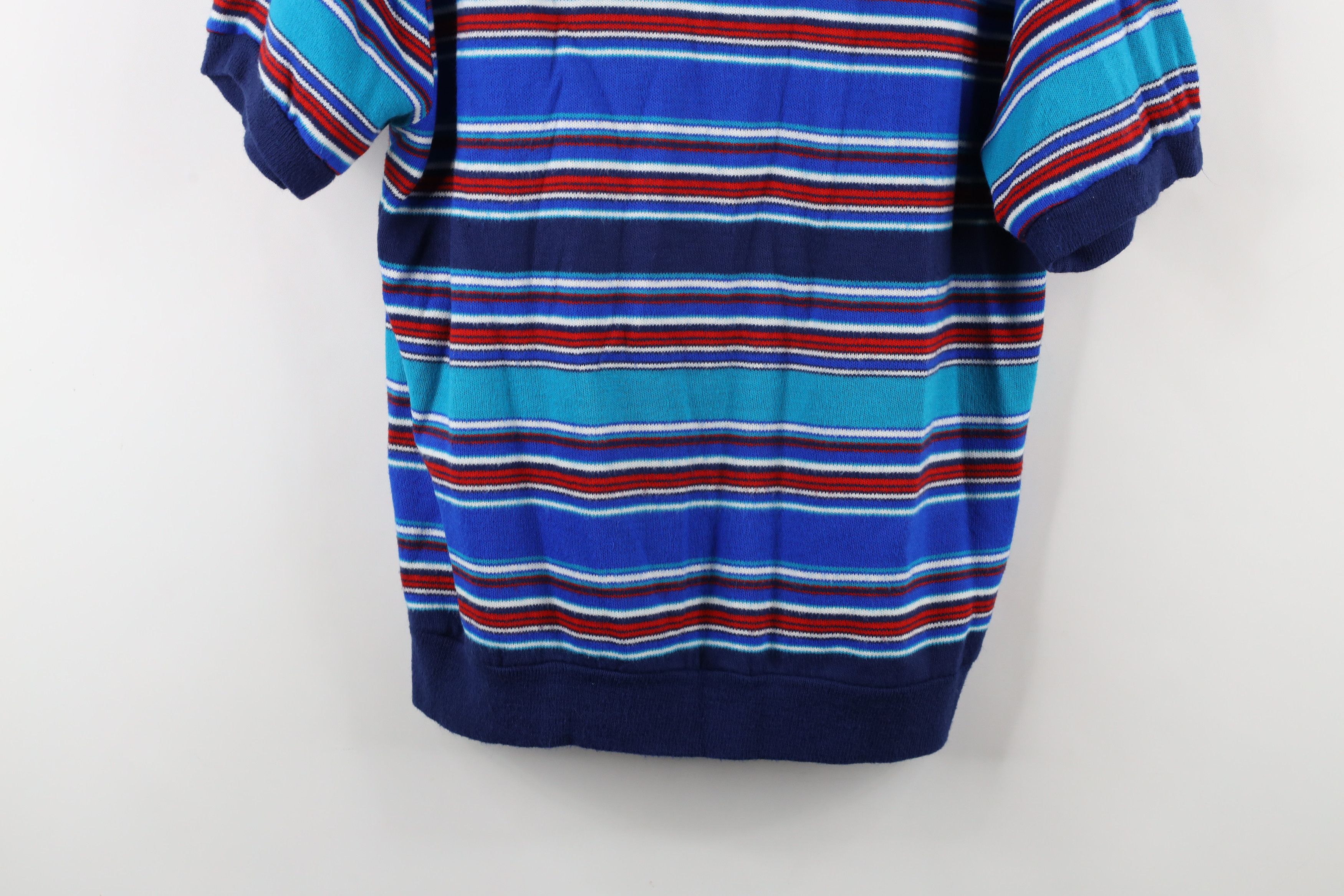Vintage Vintage 60s 70s Streetwear Knit Short Sleeve Sweater USA Size US L / EU 52-54 / 3 - 3 Thumbnail