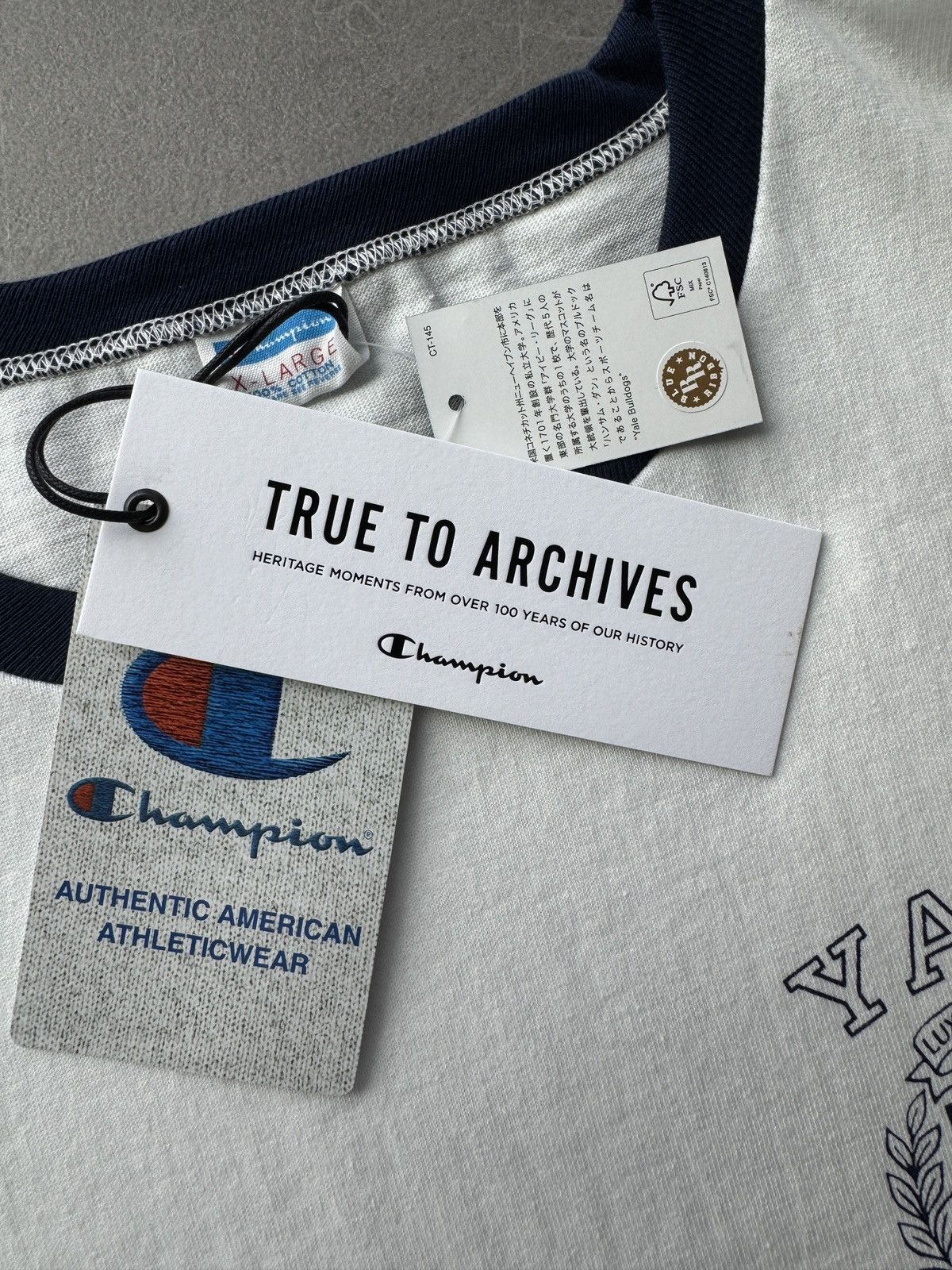 Champion Champion Japan Made True to Archives YALE University T Shirt Size US XL / EU 56 / 4 - 6 Thumbnail