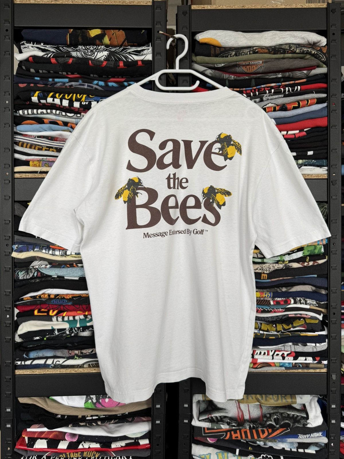 Golf Wang Golf Save the Bees white tee Size US L / EU 52-54 / 3 - 2 Thumbnail