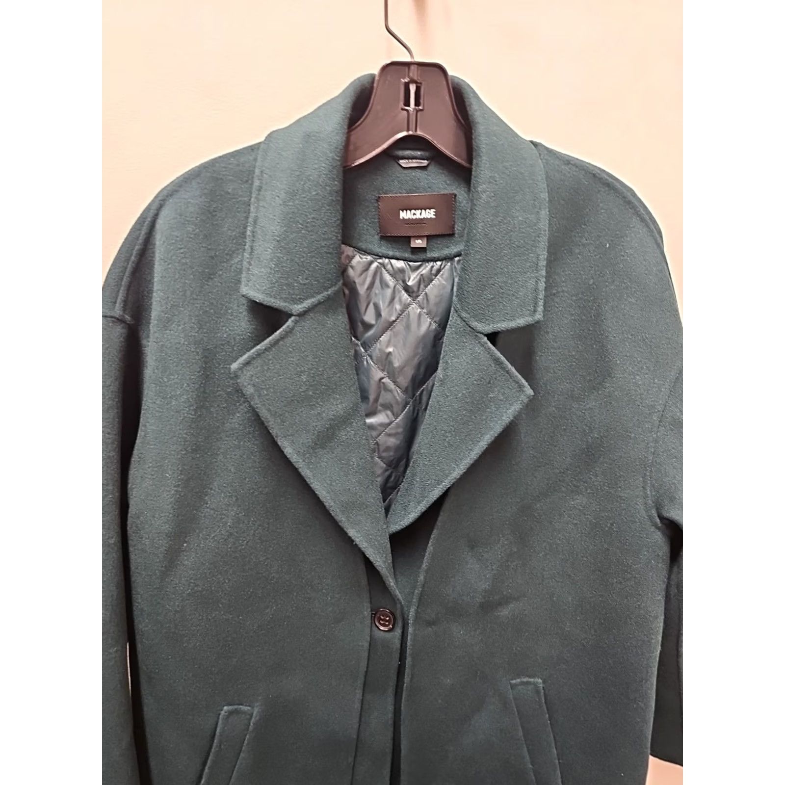 Mackage Mackage Coat Wool Parka Woman’s Green Large Chest 22 Length 40 Down Insulation Wool & Nylon Jacket Size L / US 10 / IT 46 - 2 Thumbnail