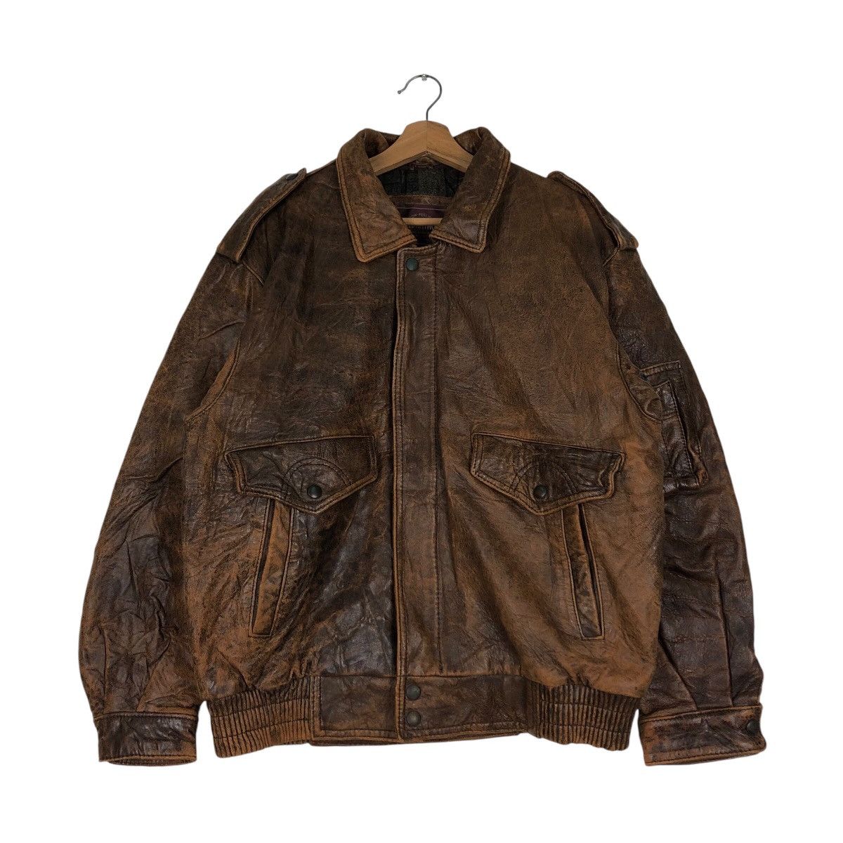 Japanese Brand 📌Vintage Leather Jacket Biker Loldanthony Size US L / EU 52-54 / 3 - 2 Thumbnail