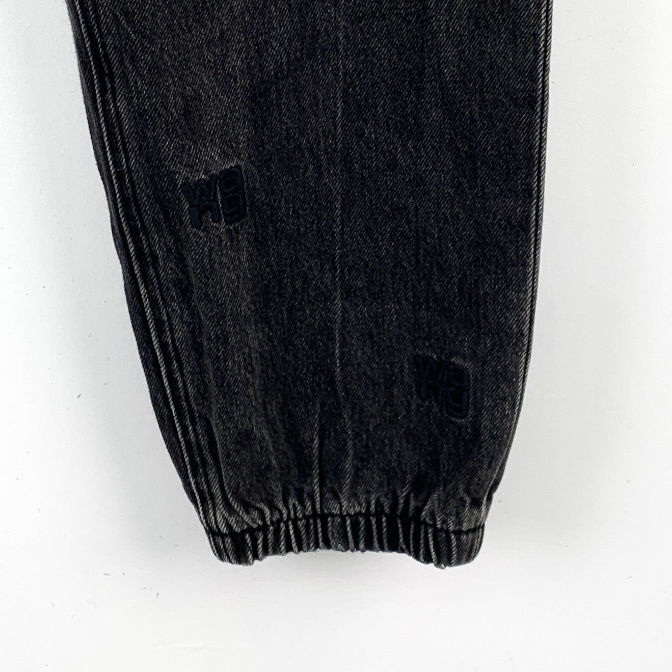 Alexander Wang Alexander Wang Logo Embroidered Denim Pants Black/Grey (S) Size US 31 - 4 Thumbnail