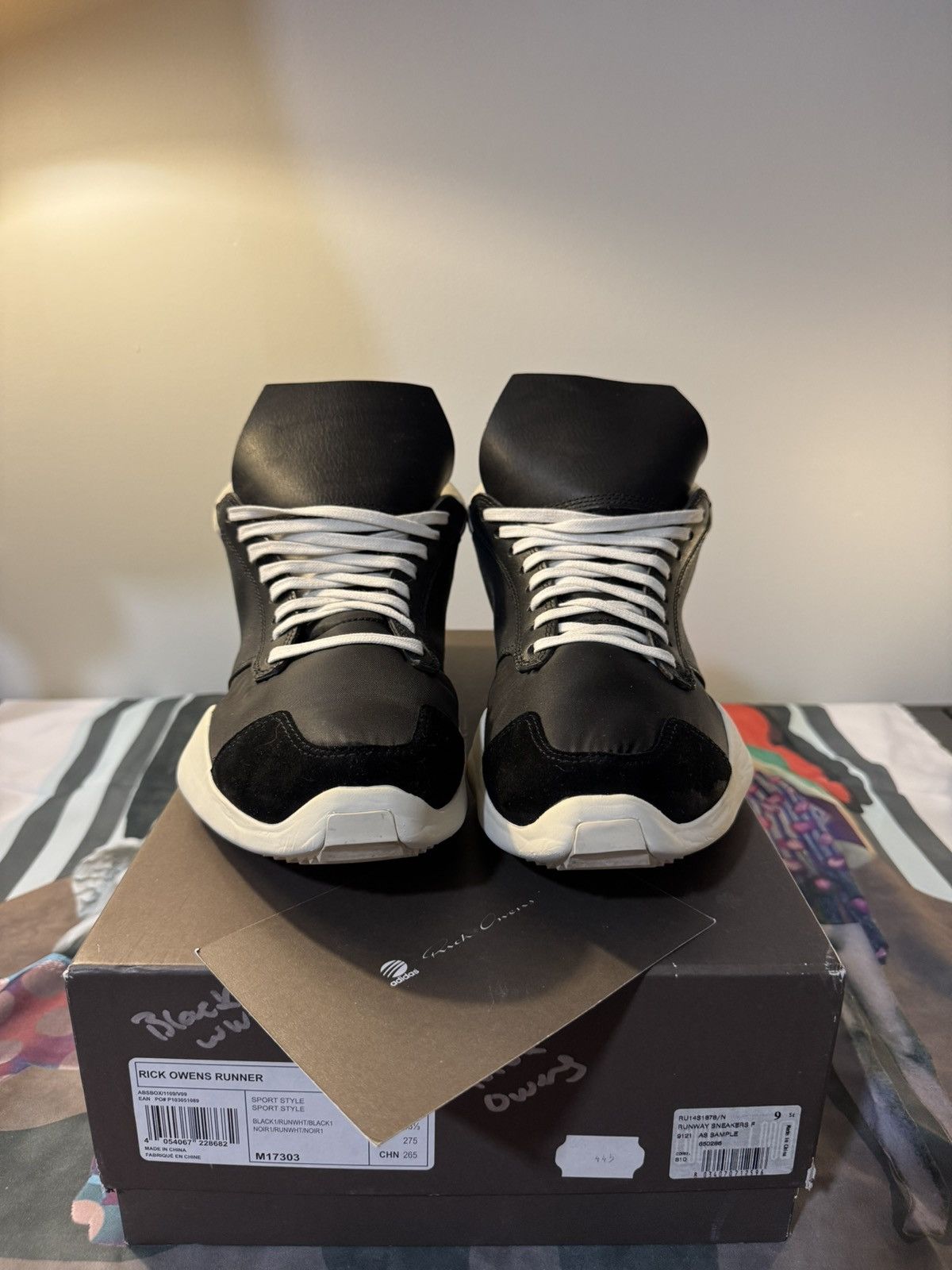 Adidas RICK OWENS X Adidas Tech RUNNER Size US 9.5 / EU 42-43 - 1 Thumbnail