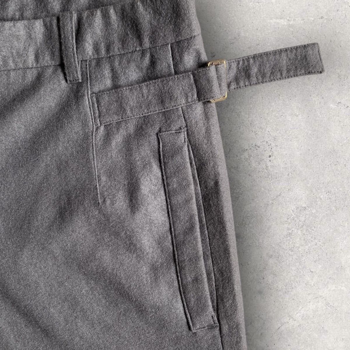 Ann Demeulemeester Side Belt Wool Blend Trousers Size 29" - 2 Thumbnail