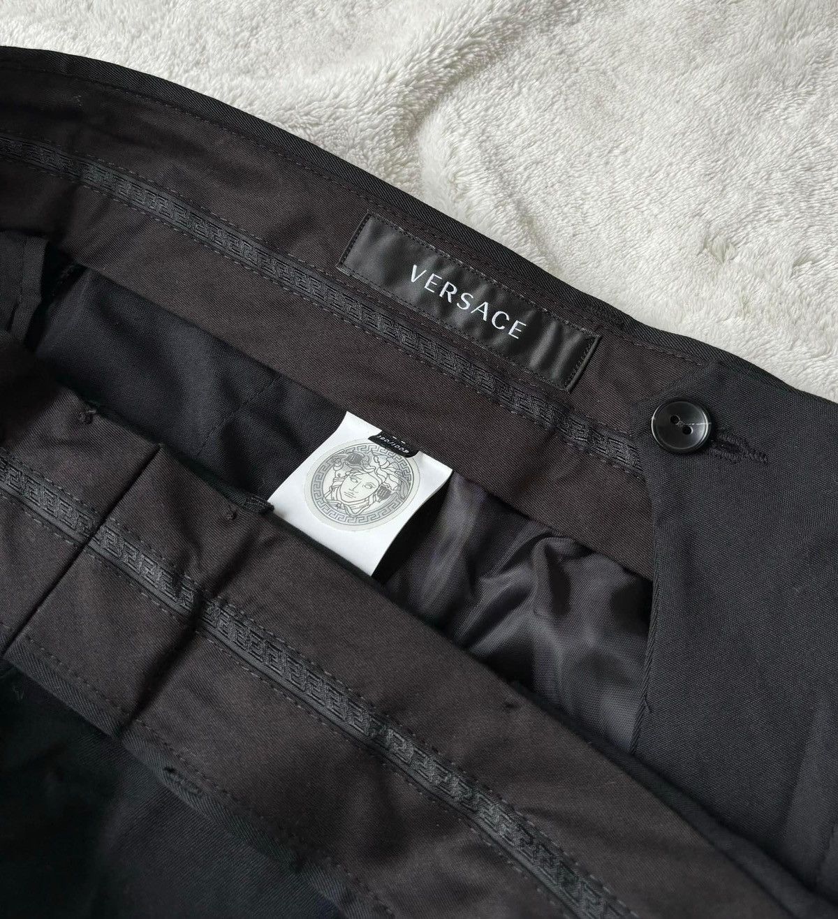 Versace Versace Black Slim Formal Dress Pants Size US 40 / EU 56 - 4 Thumbnail