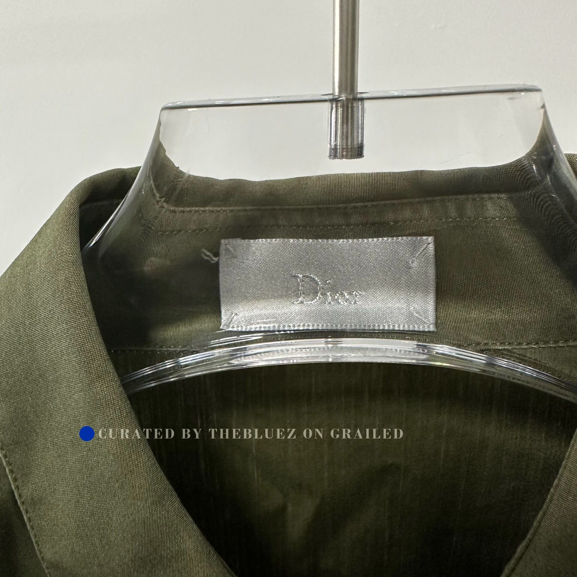 Dior Dior Military Green Embroidered Bee Shirt Size US M / EU 48-50 / 2 - 3 Thumbnail