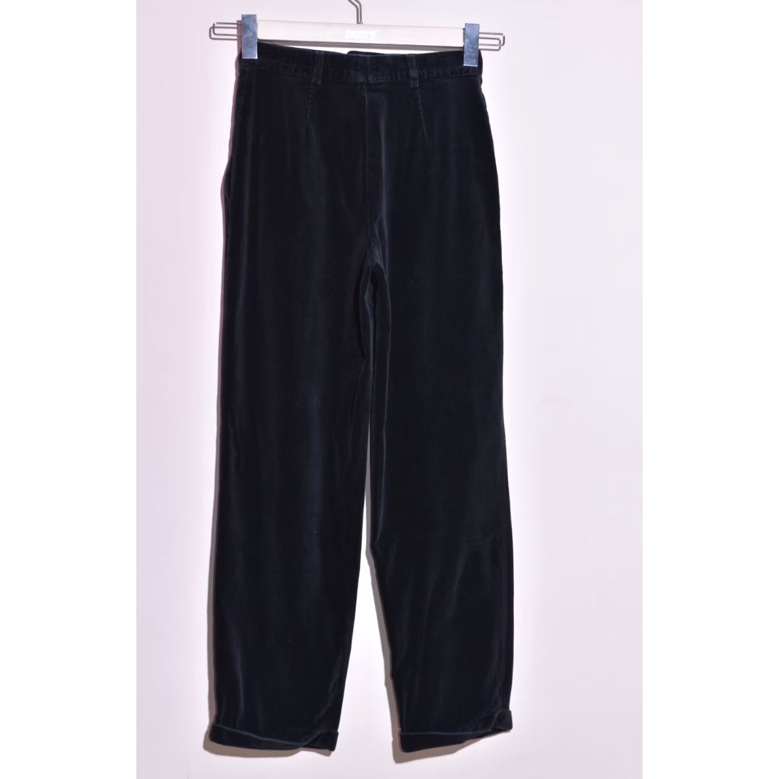 Escada Vintage ESCADA Pants Women Black Velour Pleated Trousers Size 38 Size 26" / US 2 / IT 38 - 5 Thumbnail