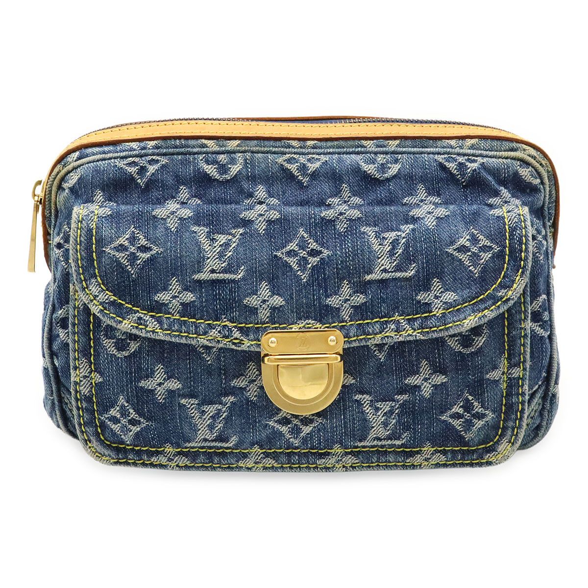Louis Vuitton Louis Vuitton Louis Vuitton Monogram Denim 2way Bag Canvas Belt Bag M95347 DUTY FREE for USA Size ONE SIZE - 1 Thumbnail