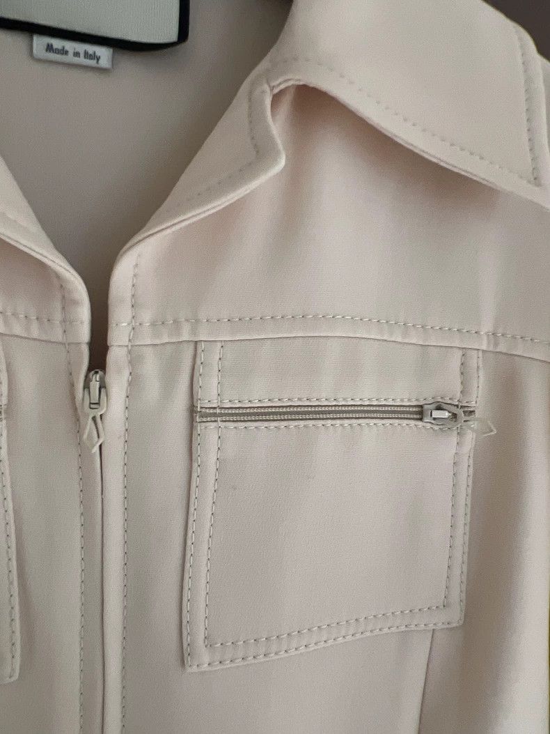 Gucci Gucci Cream-colored workwear-style jumpsuit jumpsuit dress Size XS / US 0-2 / IT 36-38 - 5 Thumbnail