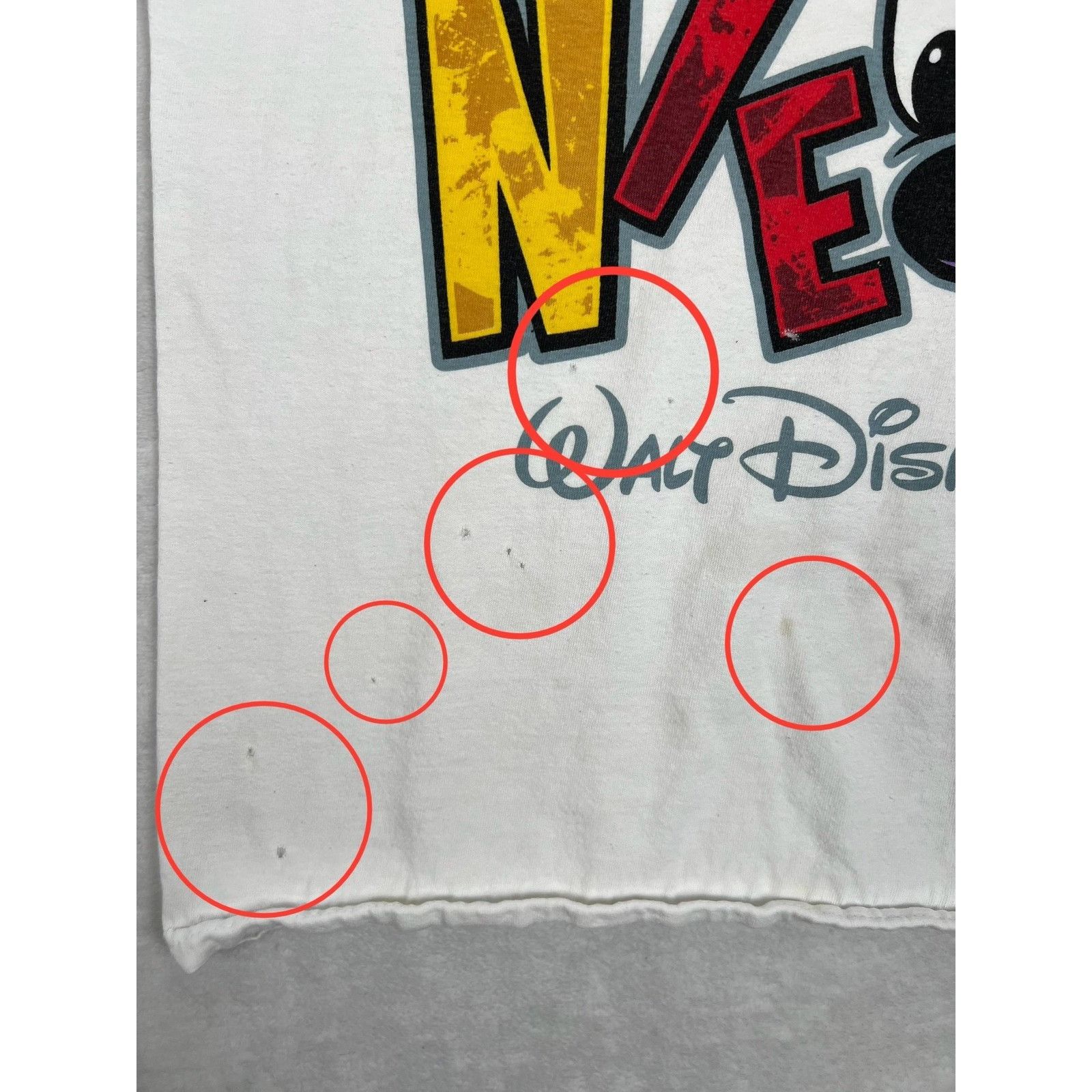 Disney Vintage Walt Disney World Minnie Mouse T-Shirt Size Large Wh Size US L / EU 52-54 / 3 - 3 Thumbnail