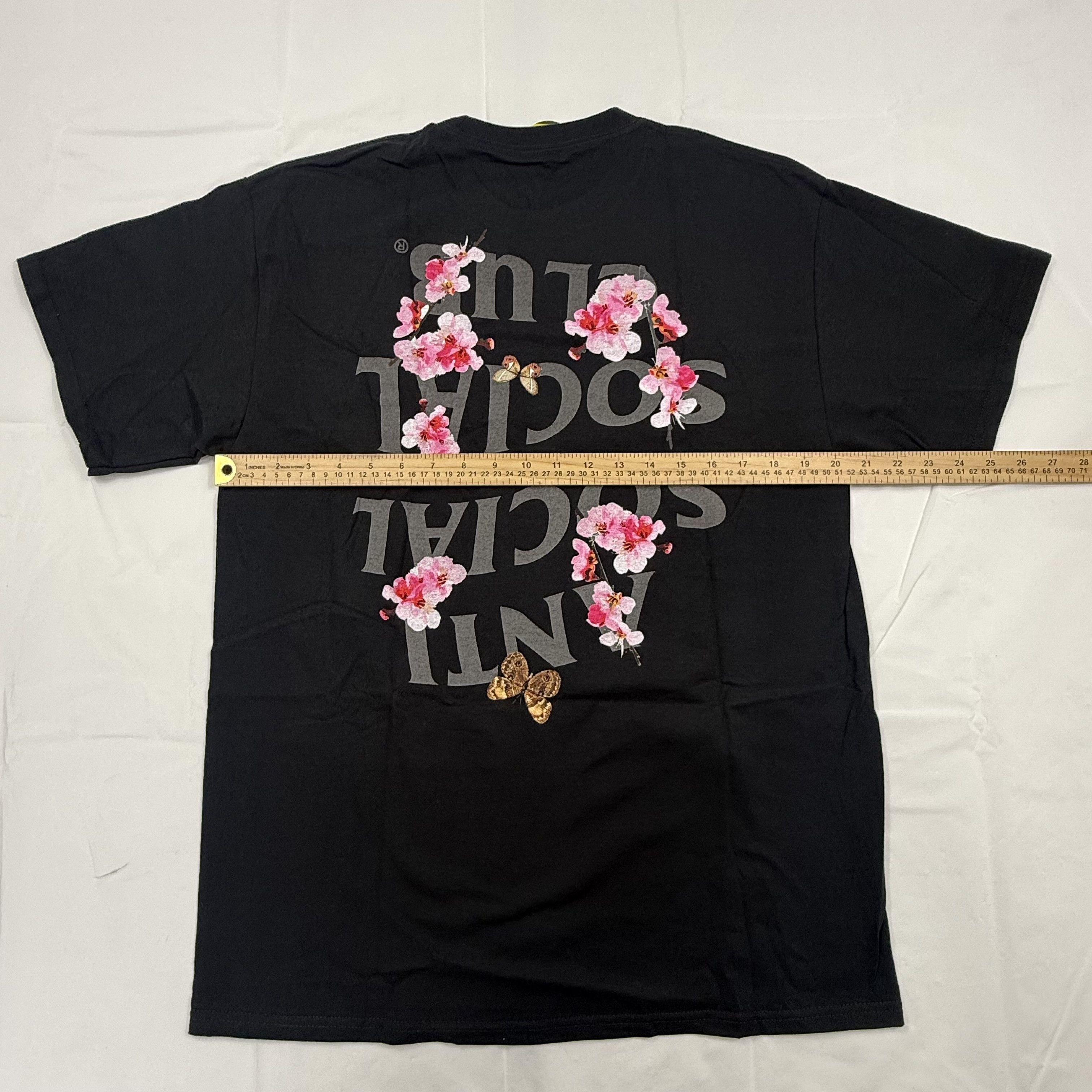 Anti Social Social Club Anti Social Social Club Floral Butterfly Logo Tee Shirt Size US L / EU 52-54 / 3 - 4 Thumbnail