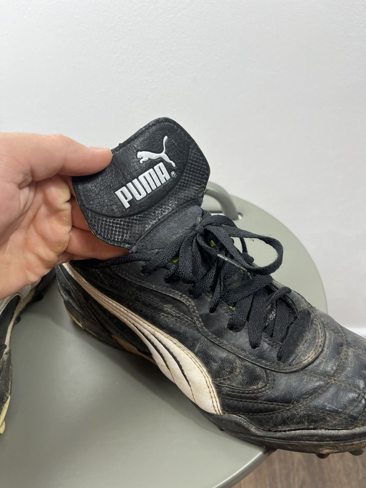 Puma Puma King Classic Vintage Black White Soccer Cleats Size 40 Size US 7.5 / EU 40-41 - 15 Thumbnail