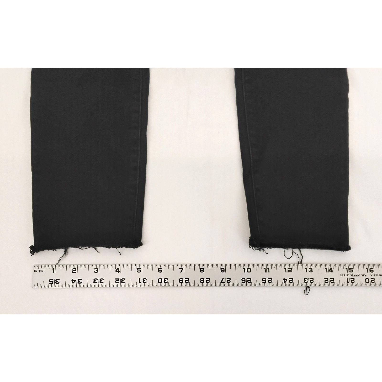 MOTHER Mother Looker Ankle Fray Jeans Women's 25 Black High Waisted Size 25" / US 0 / IT 36 - 14 Thumbnail