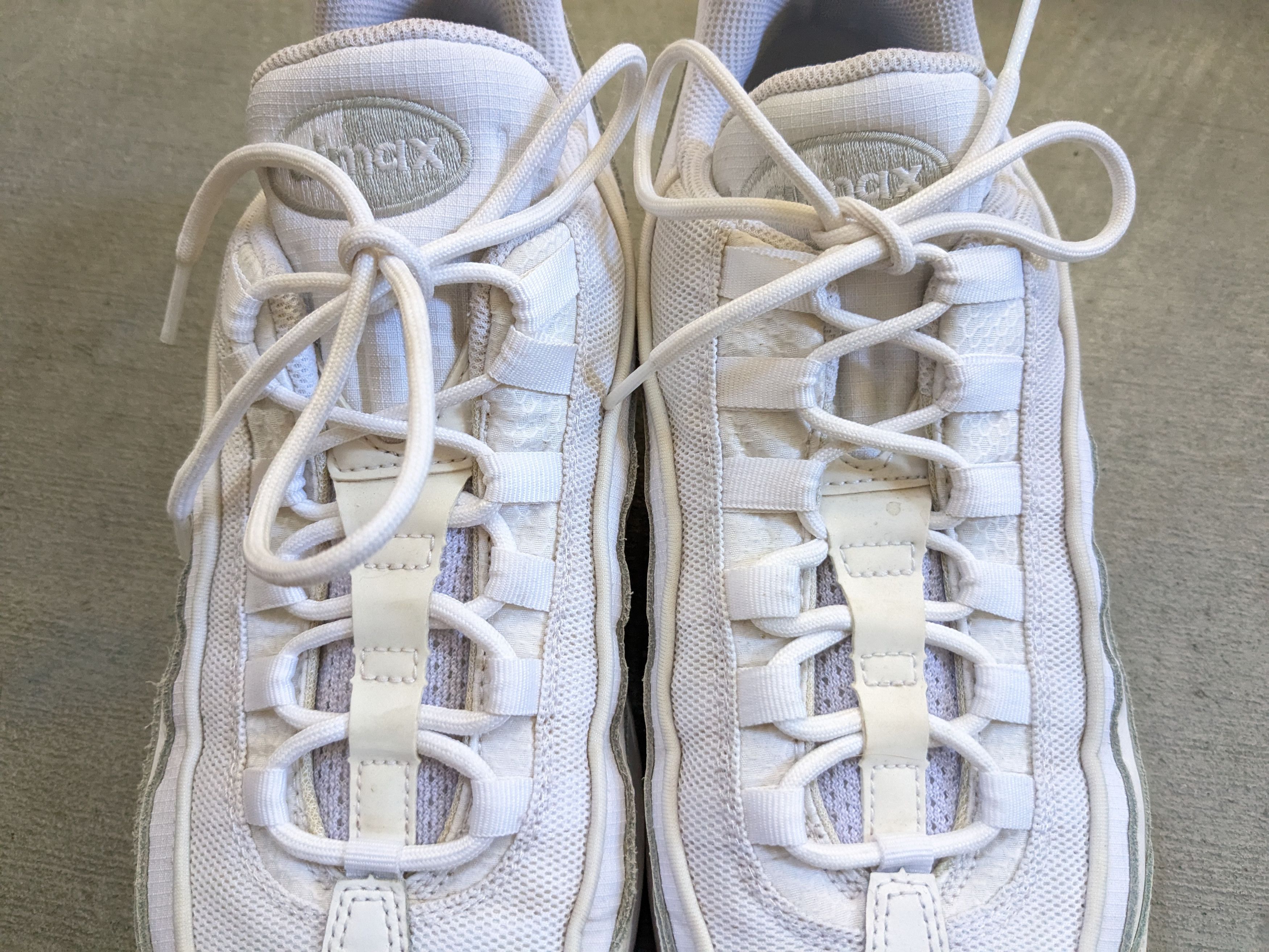 Nike Nike Air Max 95 Essential Triple White Size 11.5 CT1268-100 Size US 11.5 / EU 44-45 - 4 Thumbnail