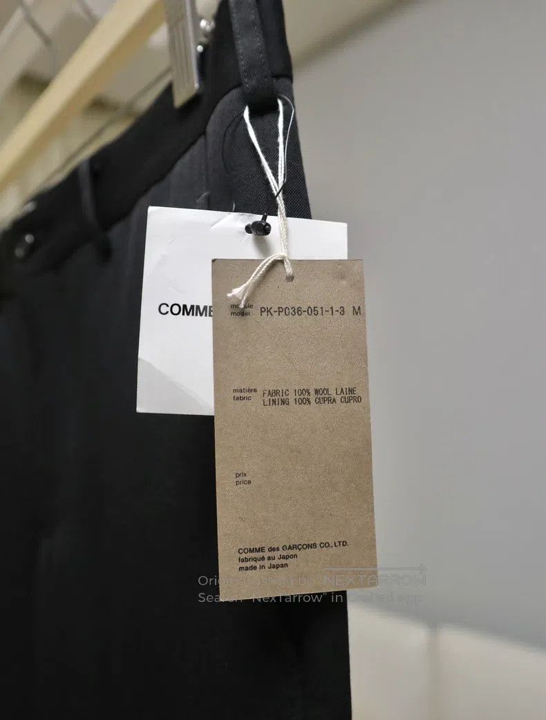 Other Comme Des Garcons size M Black wool trim long pants Size US 27 - 4 Thumbnail