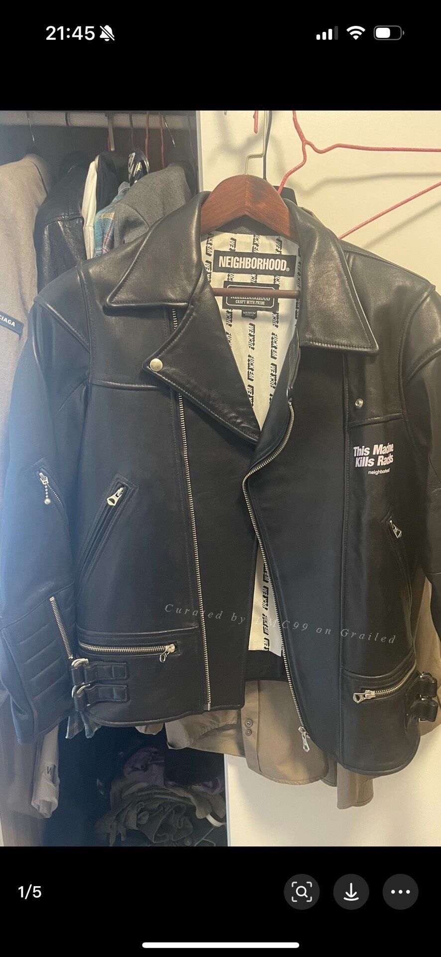 Other Thick Leather Jacket Near New Size US M / EU 48-50 / 2 - 1 Thumbnail