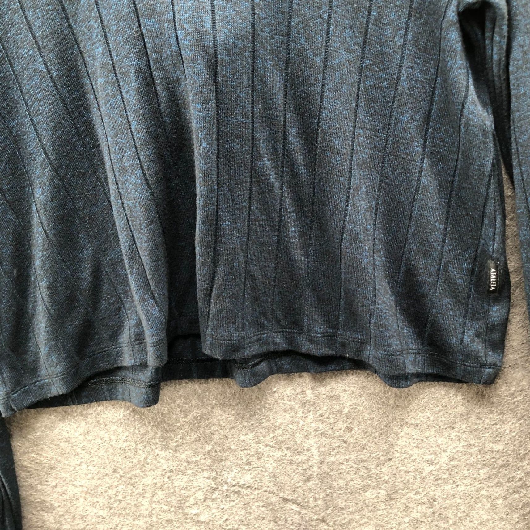 Athleta Athleta Harmony Pose Hoodie Sweater Womens XS Teal V-Neck Flare Sleeve Pullover Hooded Knit Logo Activewear Shirt/Top Size XS / US 0-2 / IT 36-38 - 4 Thumbnail