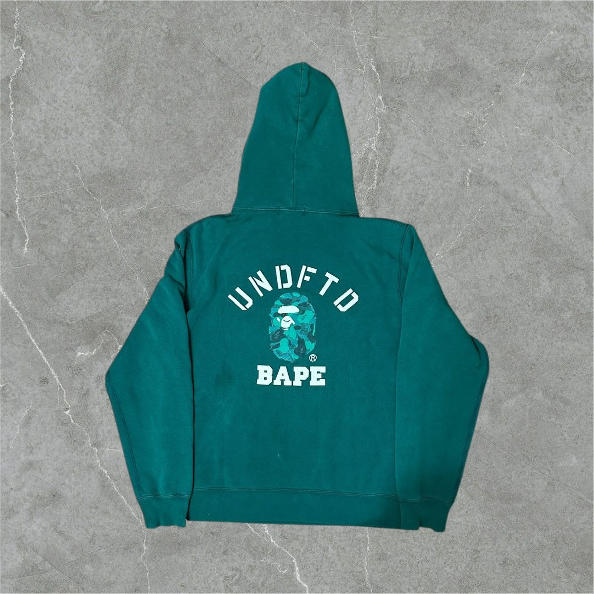 Bape × Undefeated Bape x Undefeated Hoodie Hooded Dark Green A 