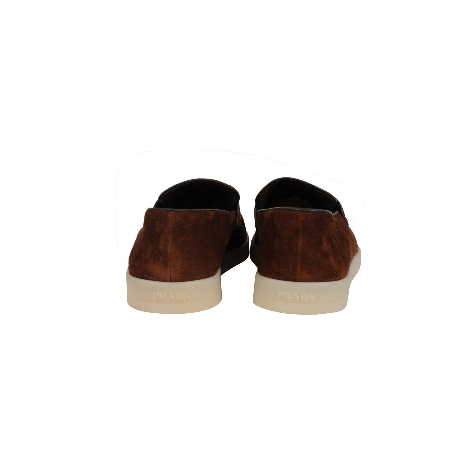 Prada Saint Tropez Suede Loafers Brown Triangle Size US 11 / EU 44 - 6 Thumbnail