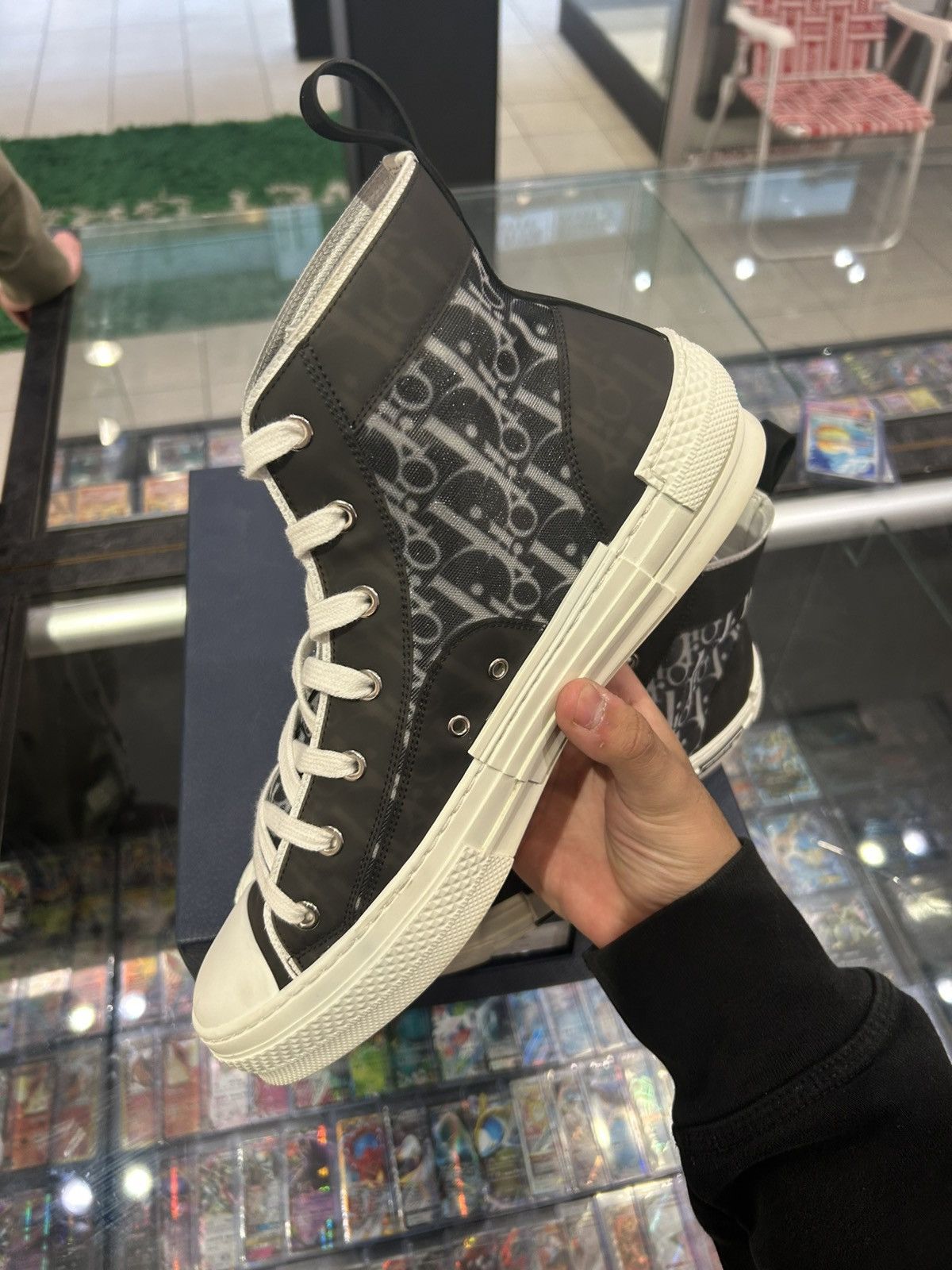 Dior Dior B23 high black white oblique Size US 10 / EU 43 - 8 Thumbnail