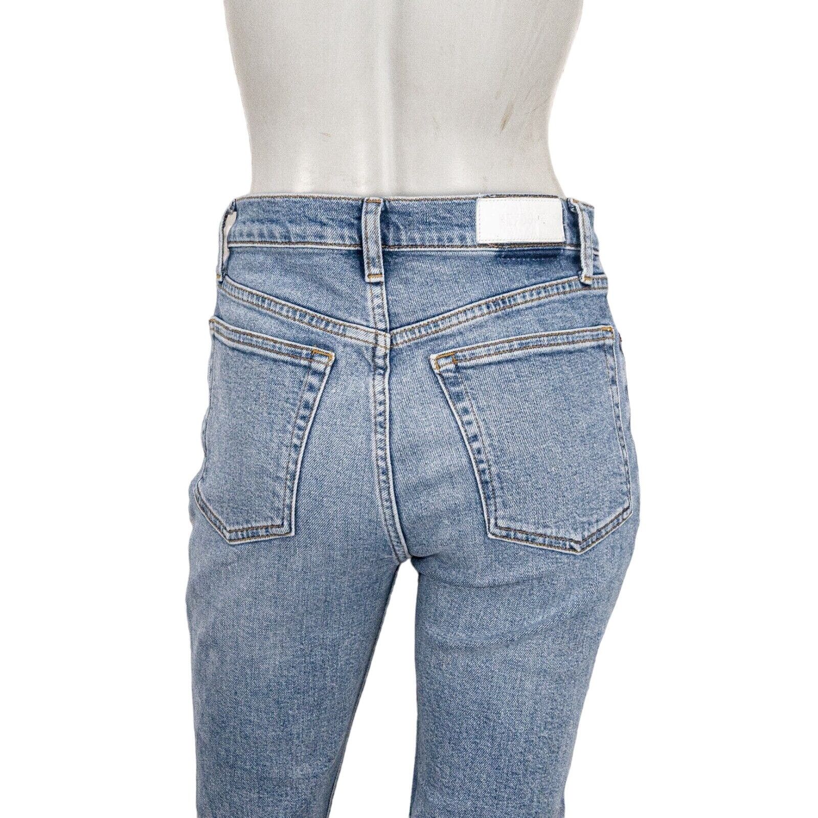 RE/DONE RE/DONE 90s High Rise Ankle Crop Denim Jeans Mid 90s blue Size 28" / US 6 / IT 42 - 11 Thumbnail