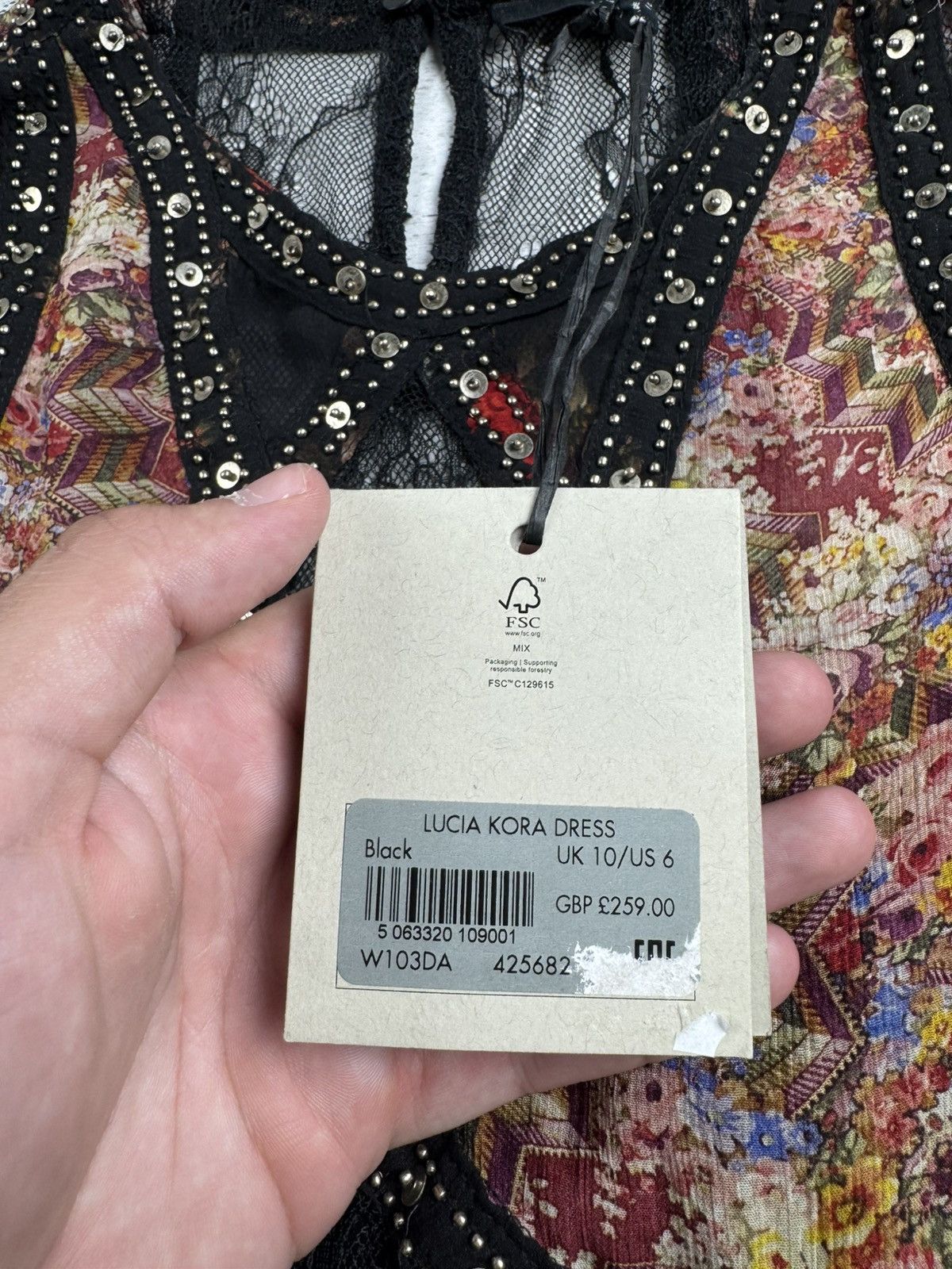 Allsaints AllSaints Lucia Kora Dress Viscose US 6 UK 10 NEW Floral Button Design Tunic Size M / US 6-8 / IT 42-44 - 13 Thumbnail