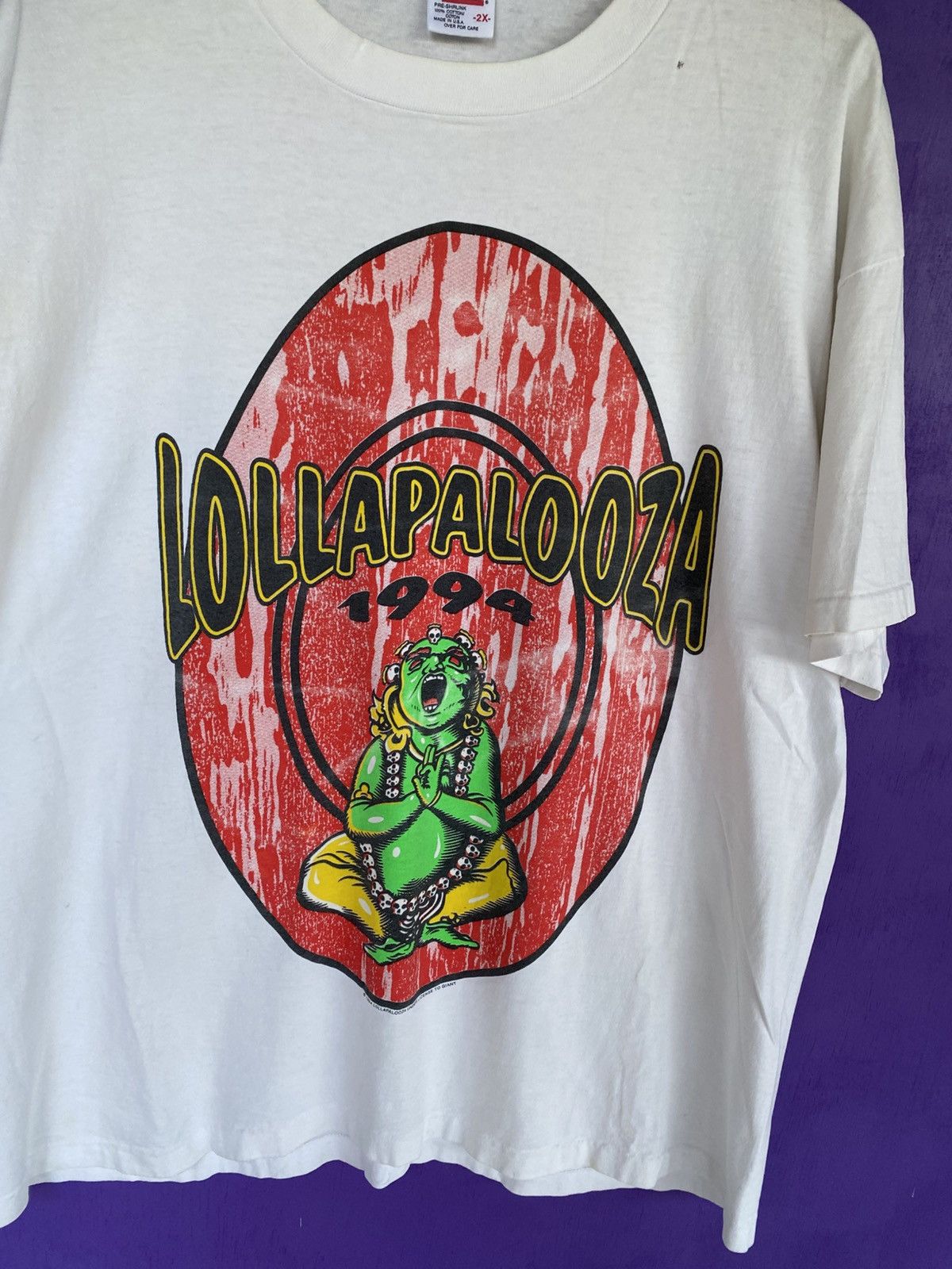 Band Tees Vintage 1994 Lollapalooza buddha festival tee Size US XL / EU 56 / 4 - 3 Thumbnail