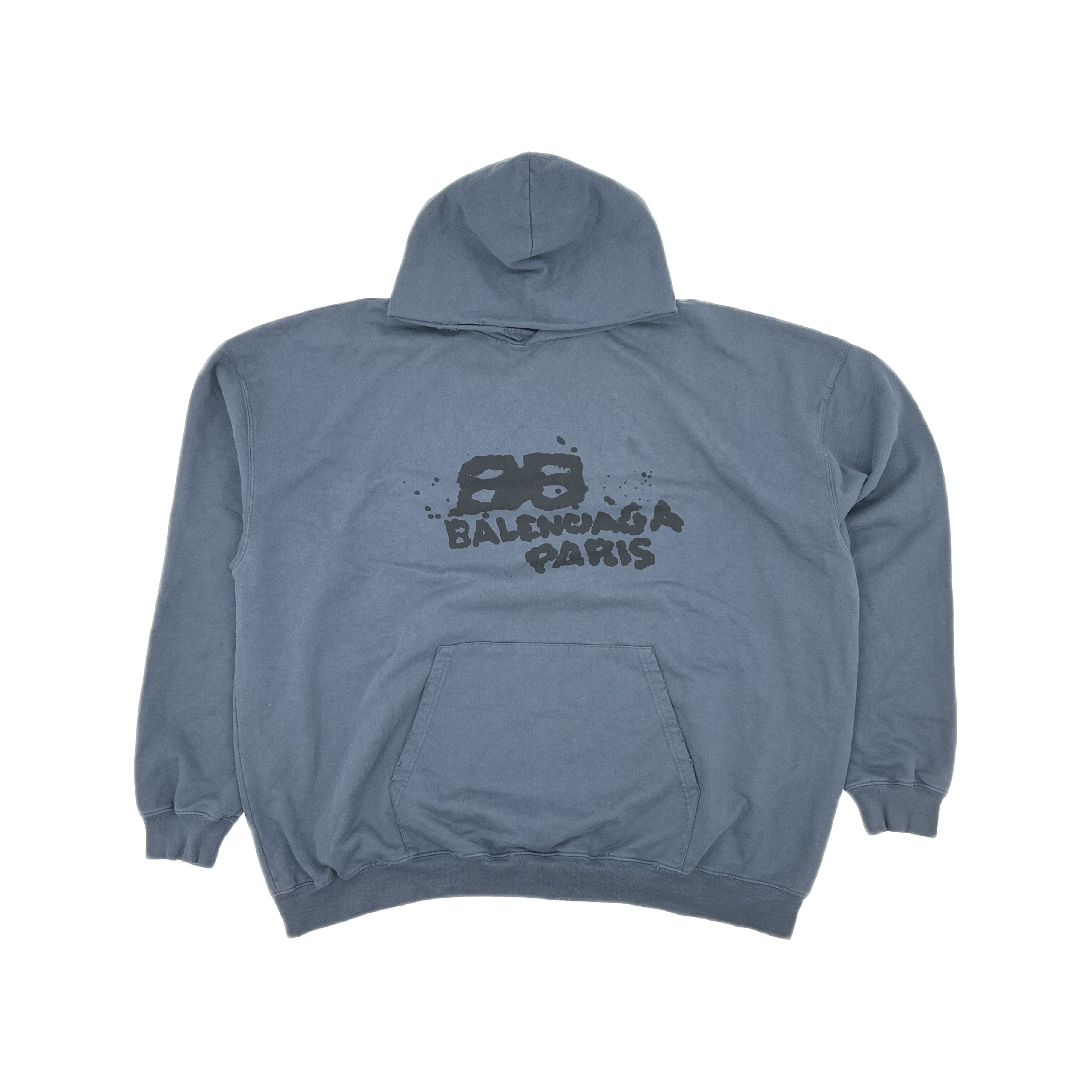 Balenciaga Balenciaga Hand Drawn Logo Hoodie XXS Size US XXS / EU 40 - 1 Thumbnail