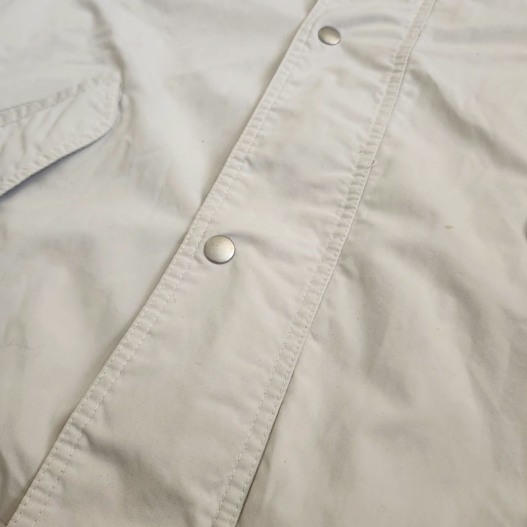 Members Only Members Only Mens Bomber Jacket Size 44 Large Ivory Cream USA Vintage No Stains | Jacket | Polyester | Mens Size US S / EU 44-46 / 1 - 6 Thumbnail