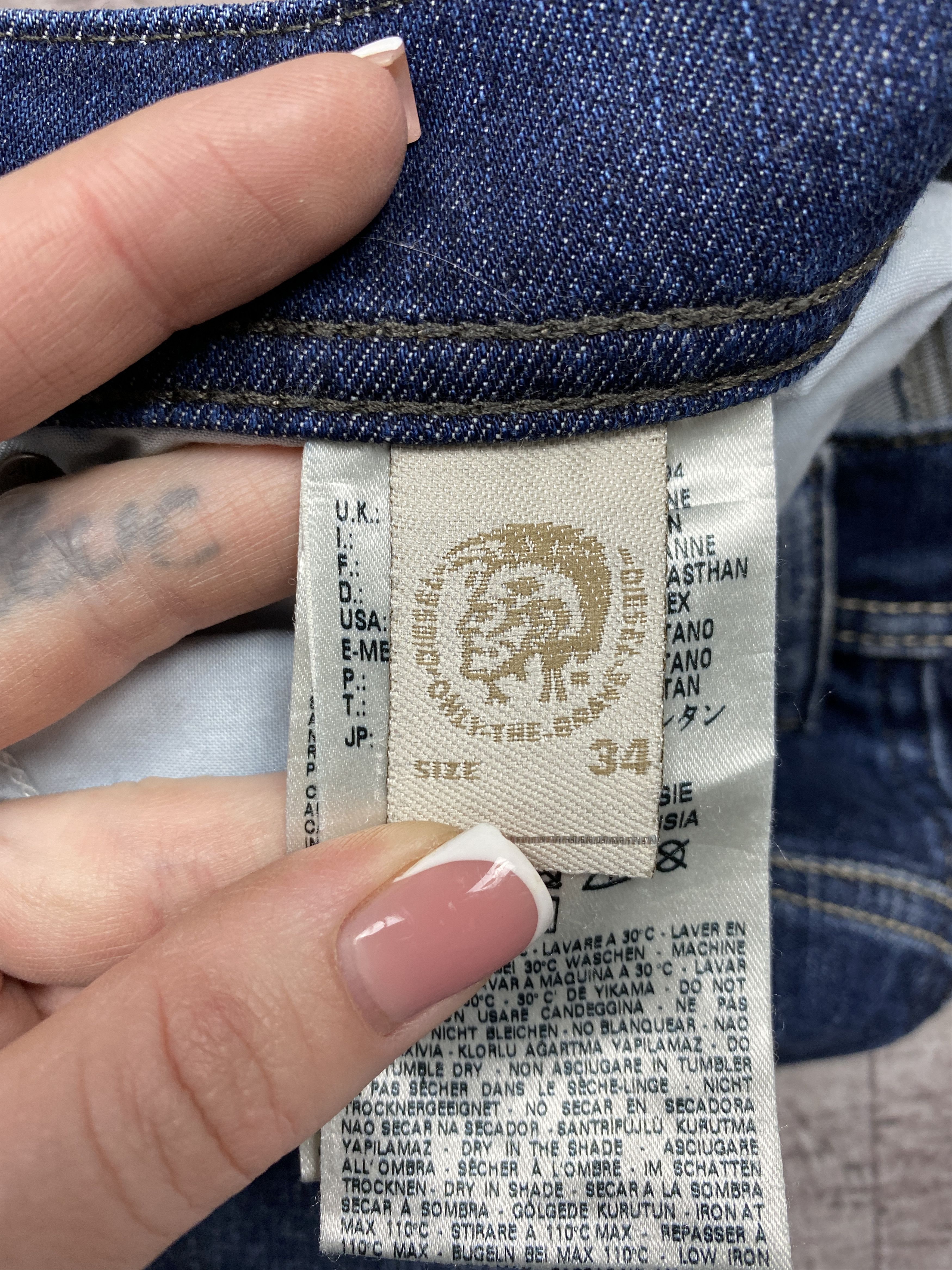 Diesel × Vintage Diesel Tepphar Mens Denim Pants Jeans Size US 34 / EU 50 - 6 Thumbnail