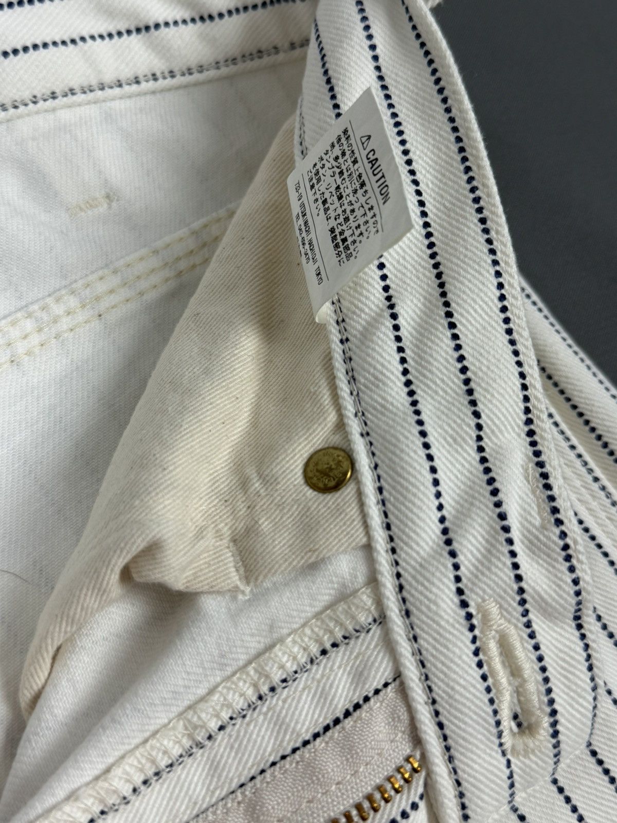 Other Iron Heart Carpenter Striped White Pants Size 29 Size US 29 - 10 Thumbnail