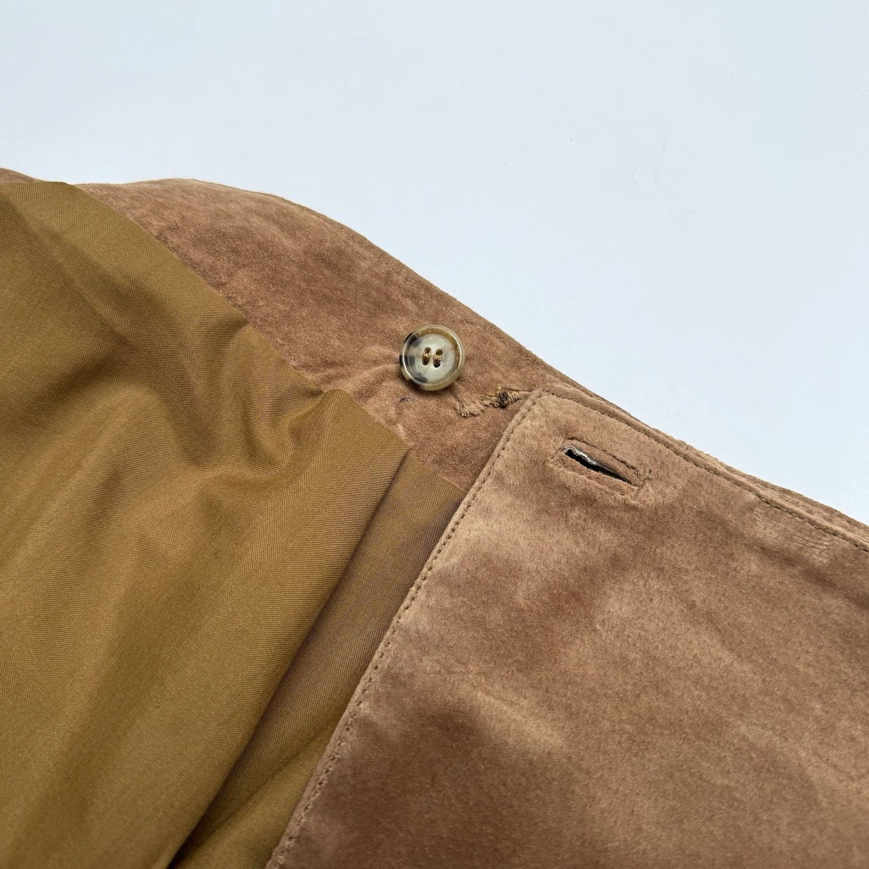 Vintage VINTAGE Margaret Godfrey Skirt A-Line Leather Brown Lined 10P Petite Women Long Size 32" / US 10 / IT 46 - 4 Thumbnail