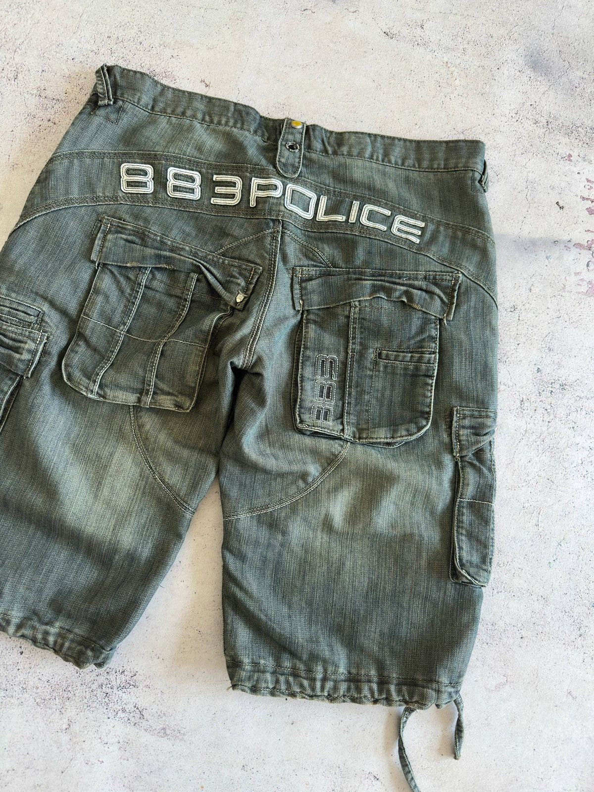 Other 883 Police Denim Cargo Multi Pocket Shorts Size 36 Size US 36 / EU 52 - 4 Thumbnail