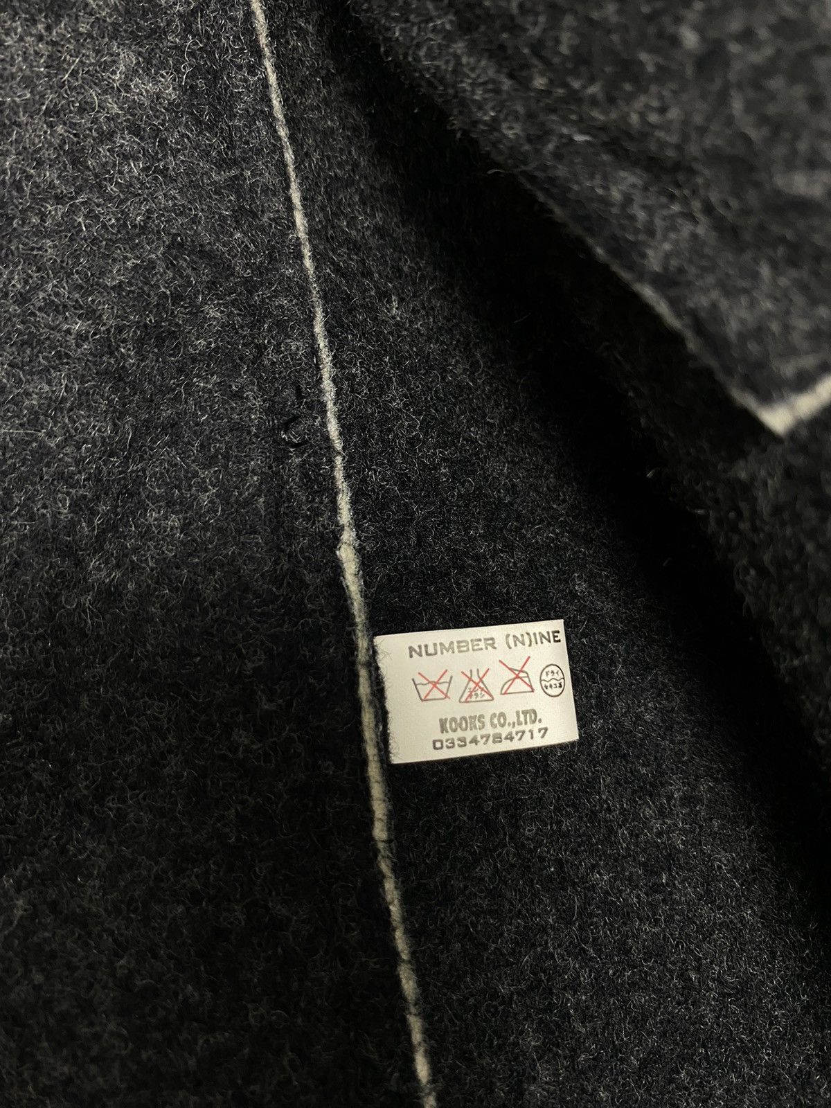 Number (N)ine Vtg 90’s NUMBER (N)INE Wool Coat Blue Tag Made in Japan Size US M / EU 48-50 / 2 - 11 Thumbnail