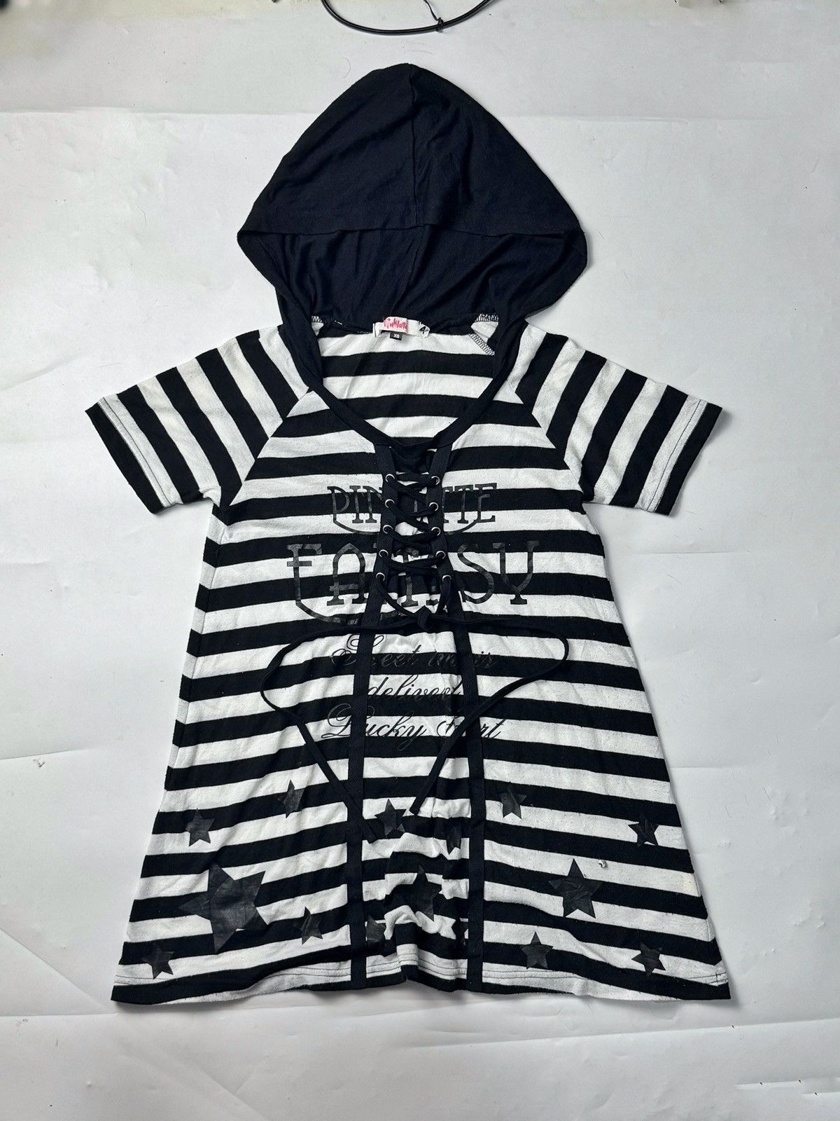 Le Grande Bleu (L.G.B.) Flared Pinklatte Striped Stars Hoodie Tees Japanese Lgb Goa Size US XS / EU 42 / 0 - 1 Thumbnail