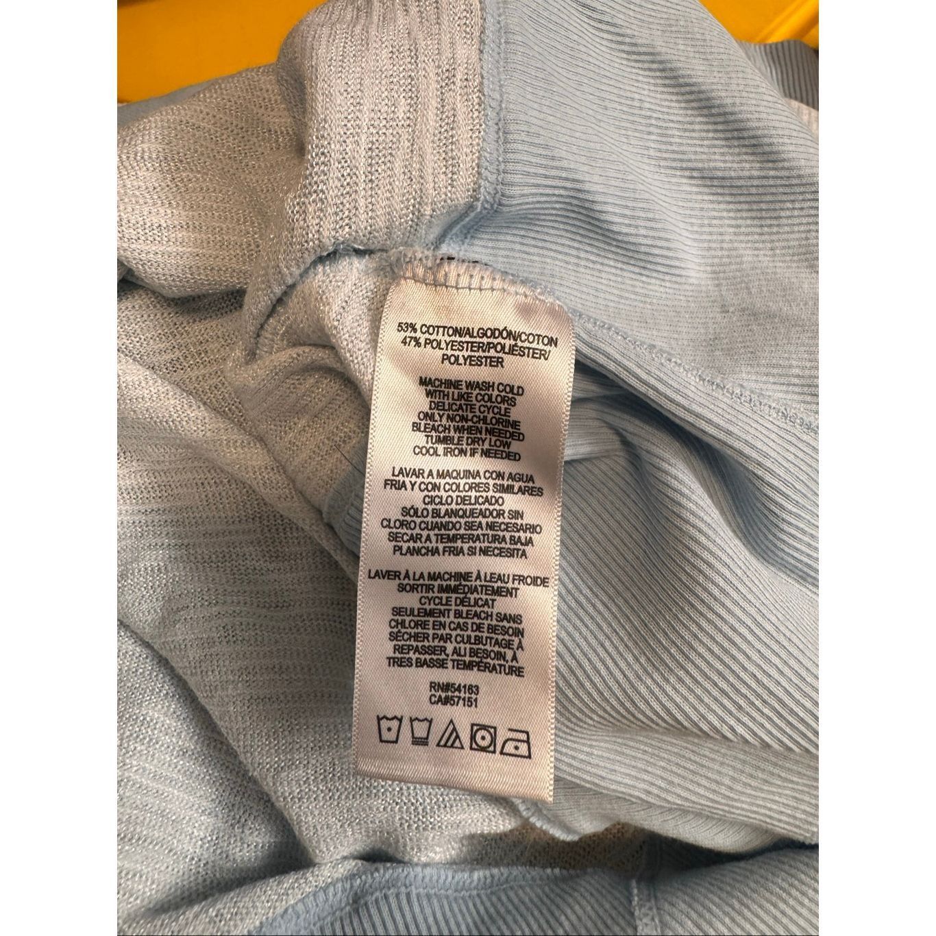 Calvin Klein Calvin Klein Performance Light Blue Knit Lounge Top – Size 1 Size XL / US 12-14 / IT 48-50 - 5 Thumbnail
