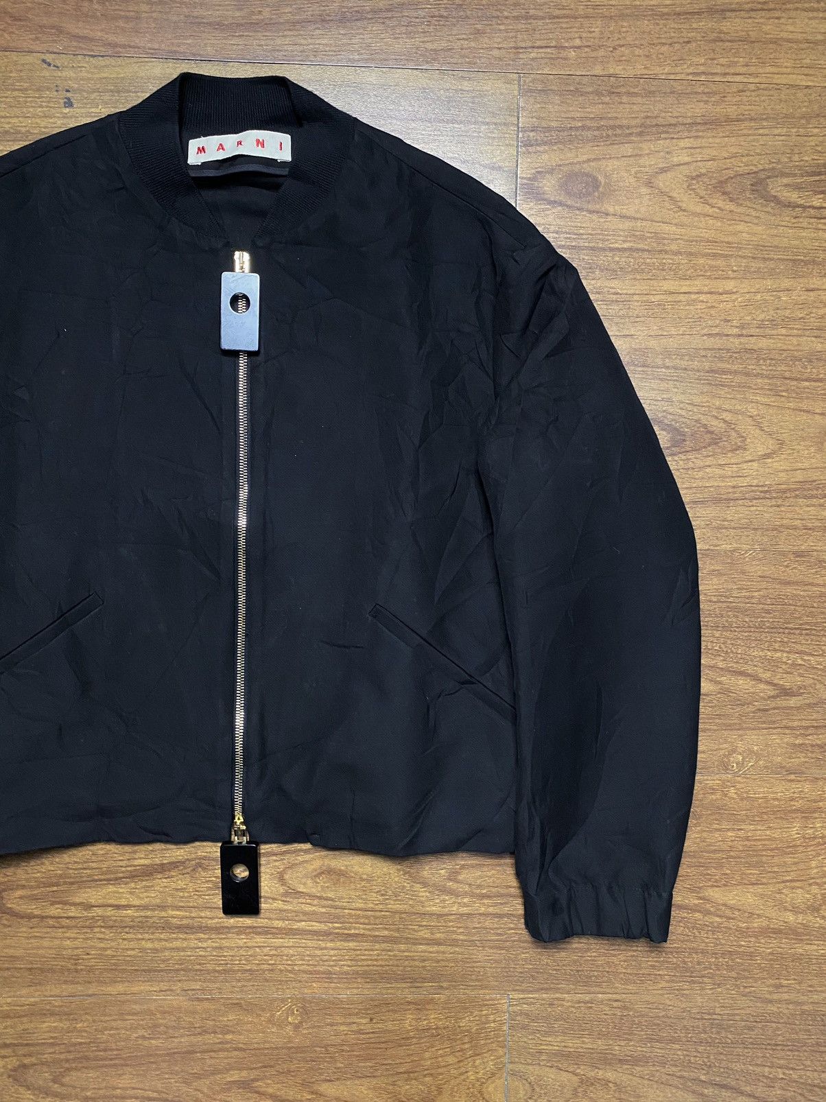 Marni Marni Black Bomber Jacket Size US S / EU 44-46 / 1 - 2 Thumbnail