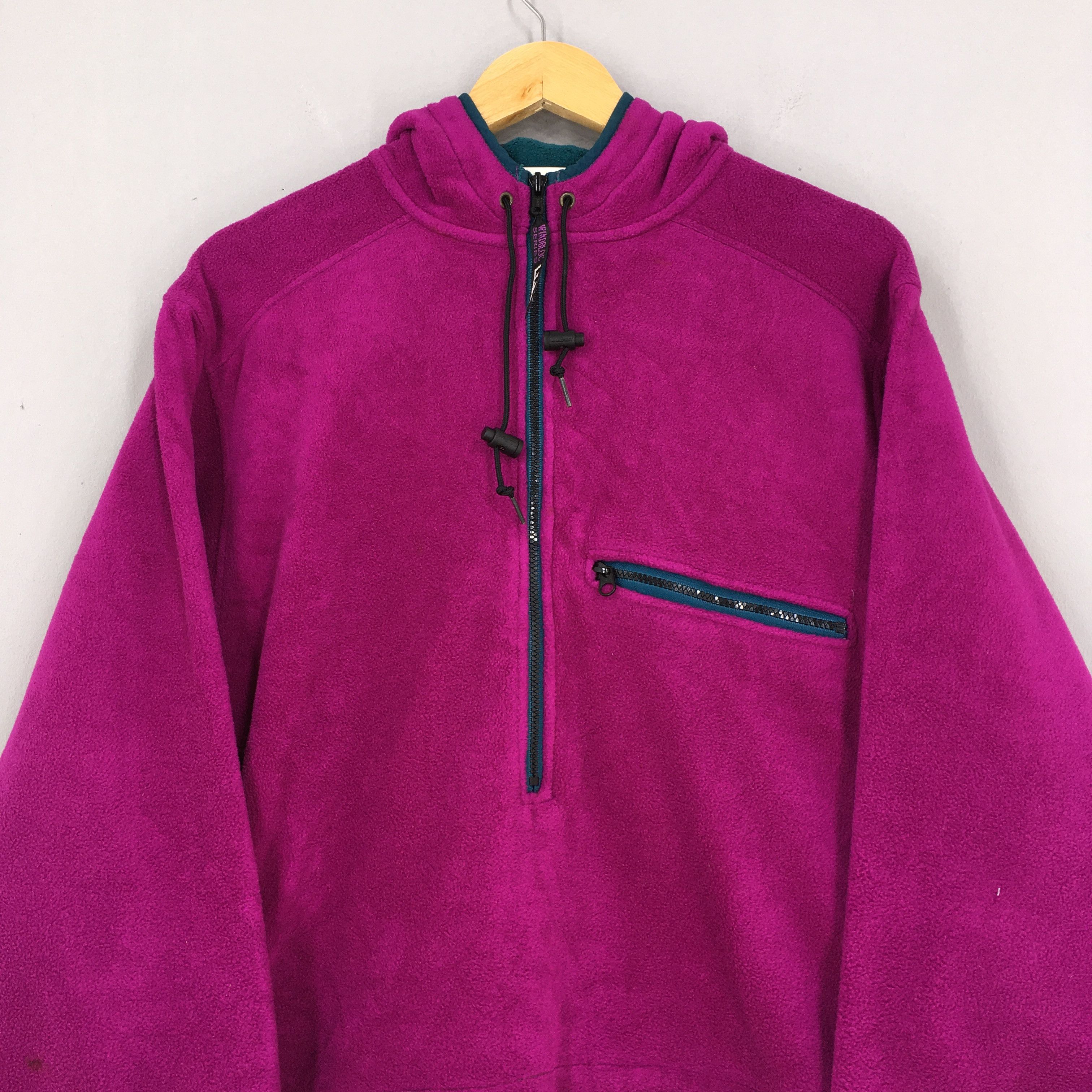 L.L. Bean Vintage LL Bean Magenta Polartec Fleece Sweater Medium Size US M / EU 48-50 / 2 - 2 Thumbnail