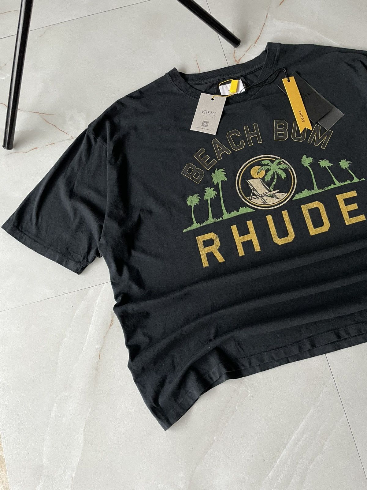 Rhude RHUDE VTG BLACK PALMERA TEE Size US XL / EU 56 / 4 - 7 Thumbnail