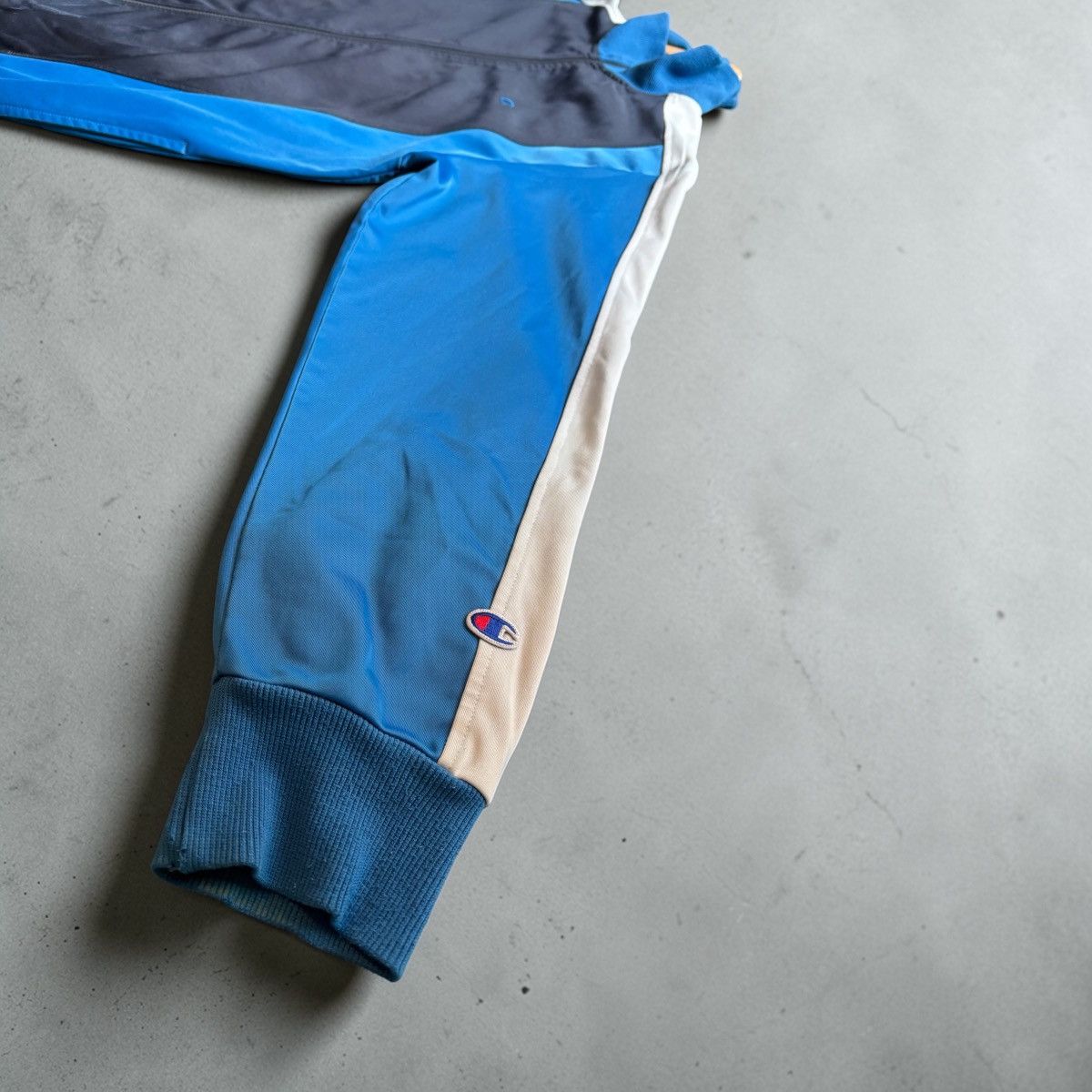 Champion Vintage 80s / 90s Champion Track Jacket Black Blue White Size US L / EU 52-54 / 3 - 4 Thumbnail