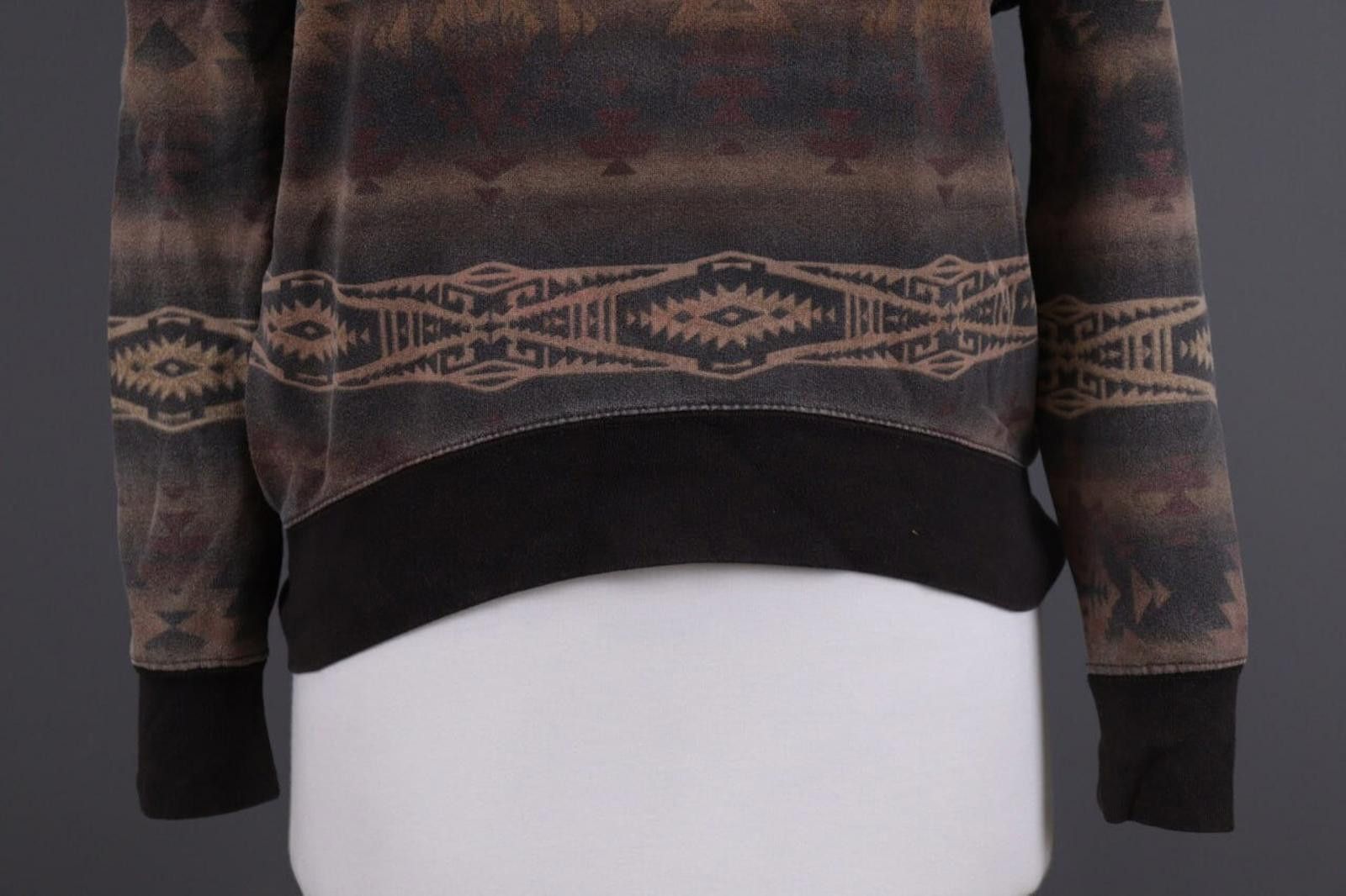Denim & Supply Ralph Lauren Denim & Supply Ralph Lauren Brown Aztec Knit Sweater Sz XS Size XS / US 0-2 / IT 36-38 - 2 Thumbnail