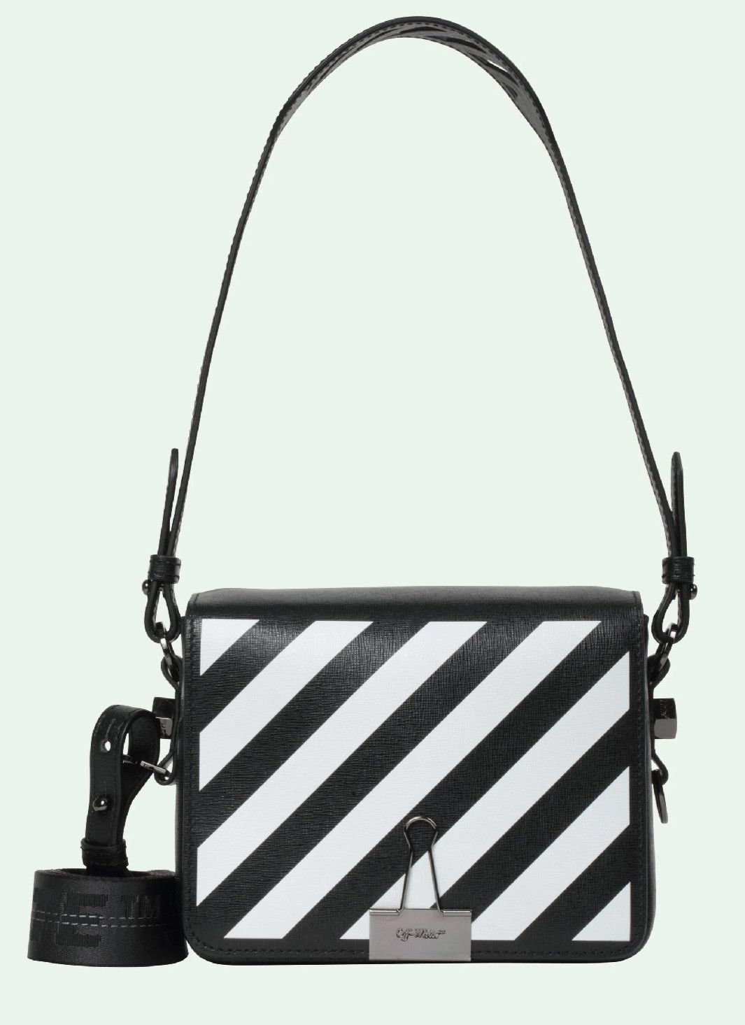 Off-White Diagonal Binder Clip Bag Size ONE SIZE - 1 Thumbnail