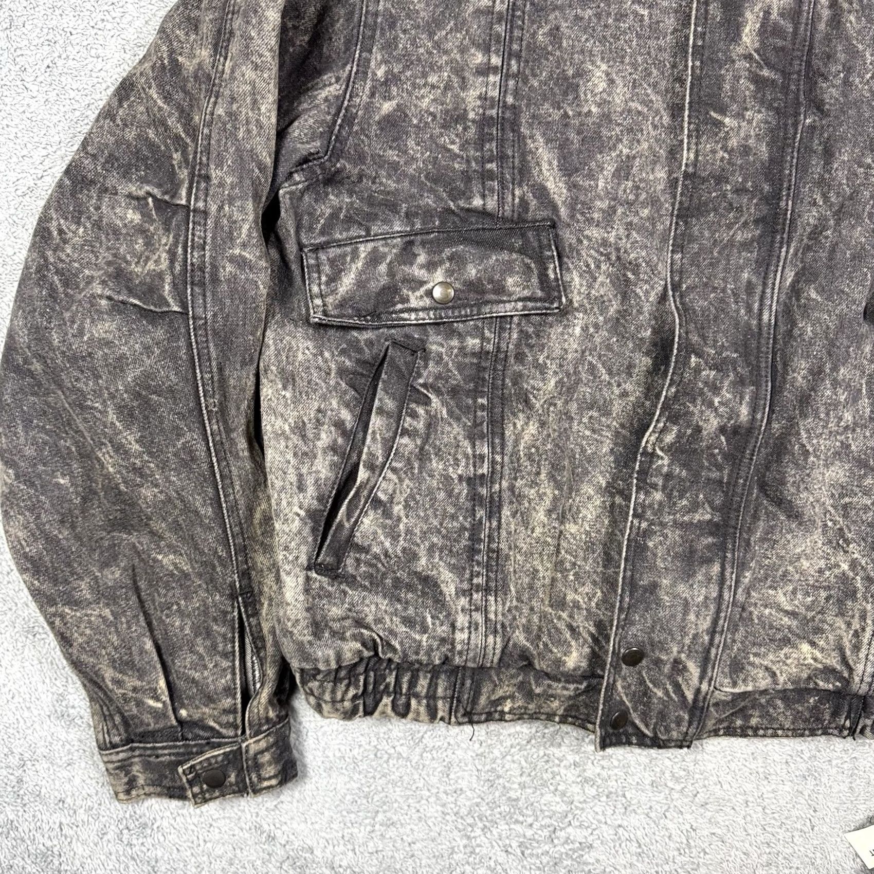 Lee VINTAGE Lee Denim Jacket Mens L Trucker Cargo Acid Wash Army Grateful Dead Jacket Size US L / EU 52-54 / 3 - 3 Thumbnail