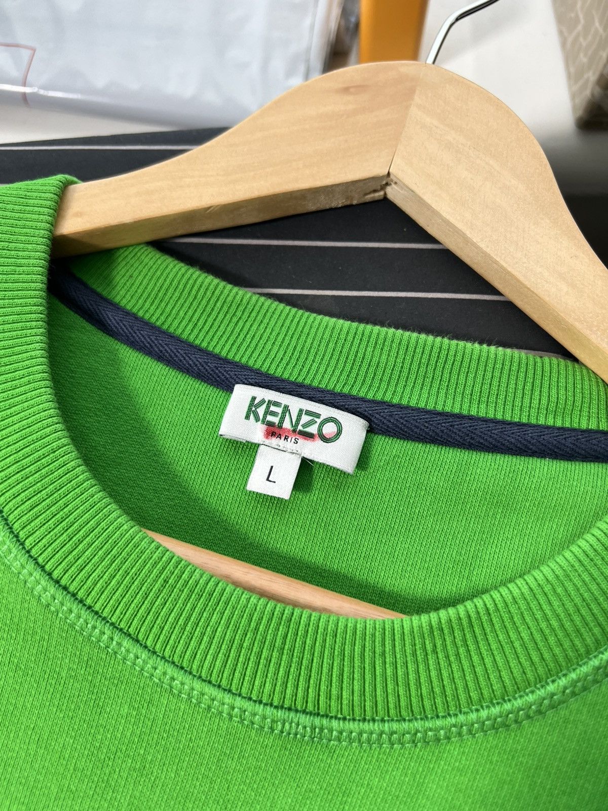 Kenzo Kenzo Paris Tiger Embroidered Sweatshirt Crewneck Pullover Size US L / EU 52-54 / 3 - 11 Thumbnail