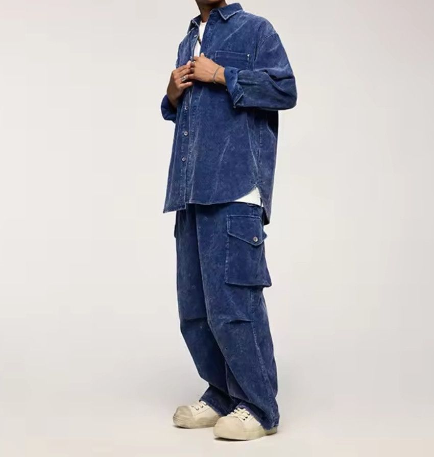 Japanese Brand × Vintage Heavy Duty Streetwear Washed Faded Vintage Cargo Size US 29 - 3 Thumbnail
