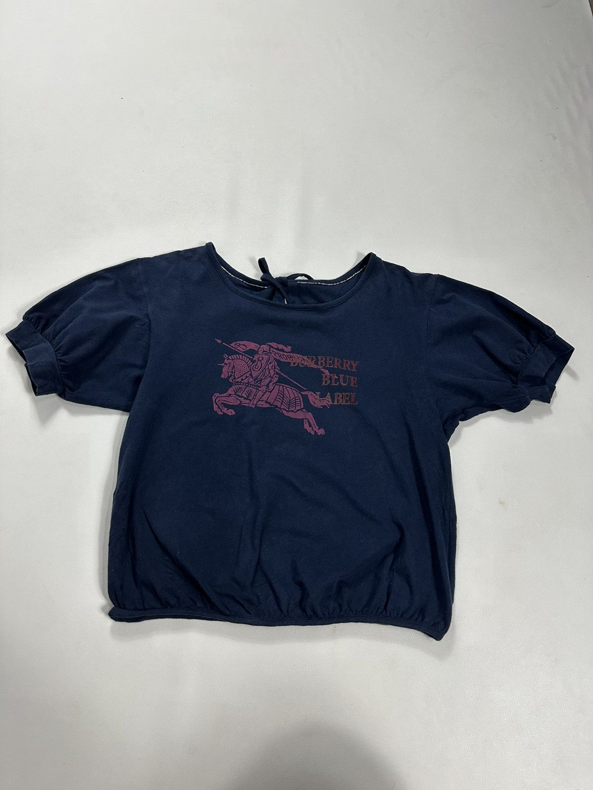 Burberry × Vintage Burberry Blue Label Big Logo Tshirt Size XS / US 0-2 / IT 36-38 - 6 Thumbnail