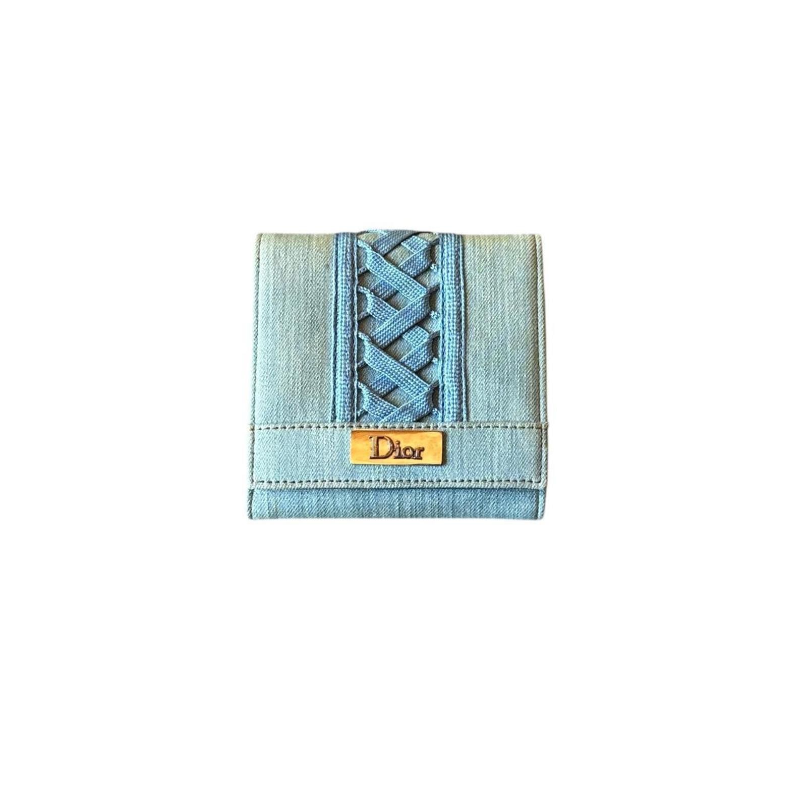 Christian Dior Monsieur christian dior 2000s denim wallet Size ONE SIZE - 1 Thumbnail