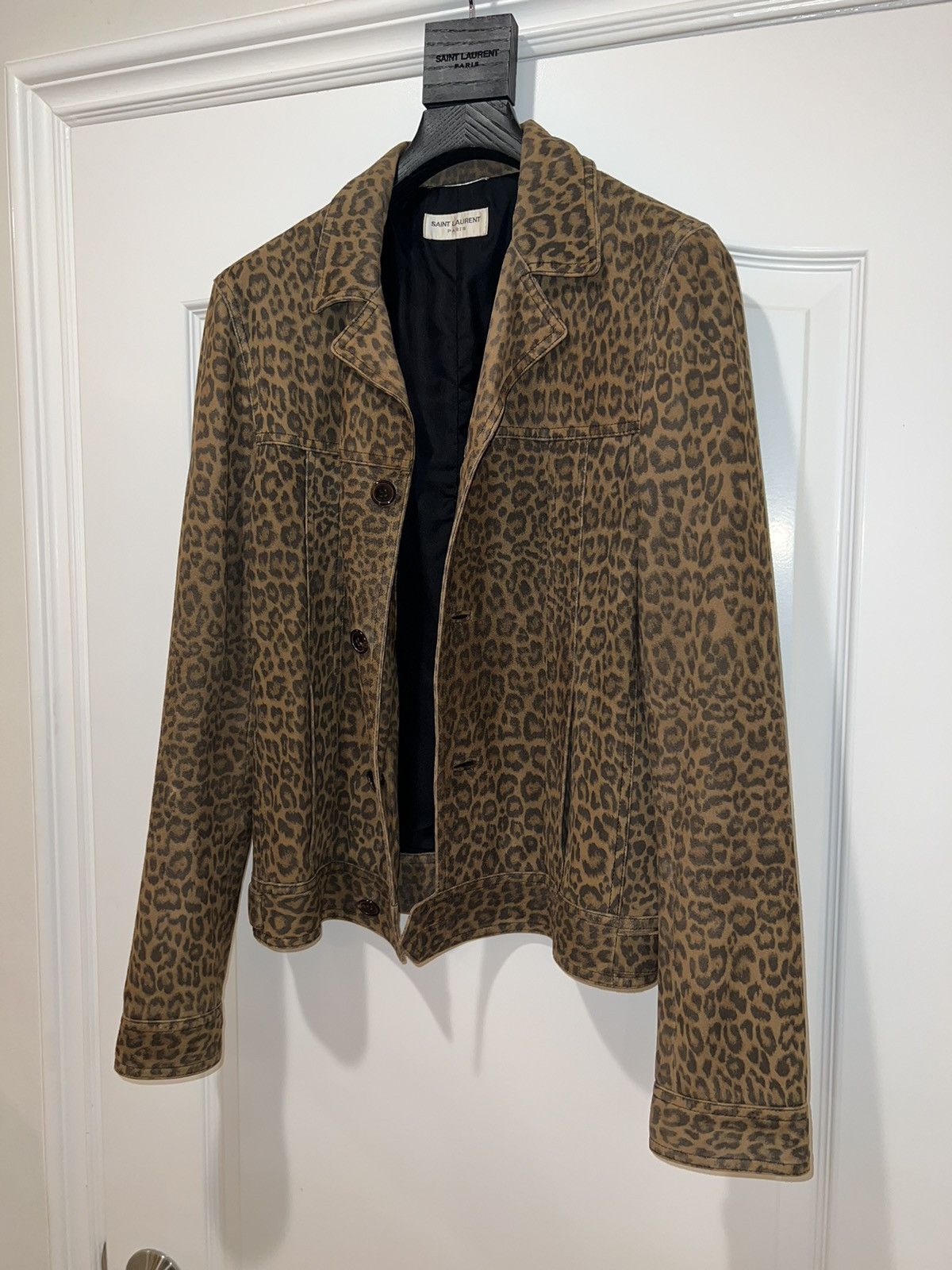 Saint Laurent Paris Saint Laurent Hedi leopard print jacket Size US S / EU 44-46 / 1 - 3 Thumbnail